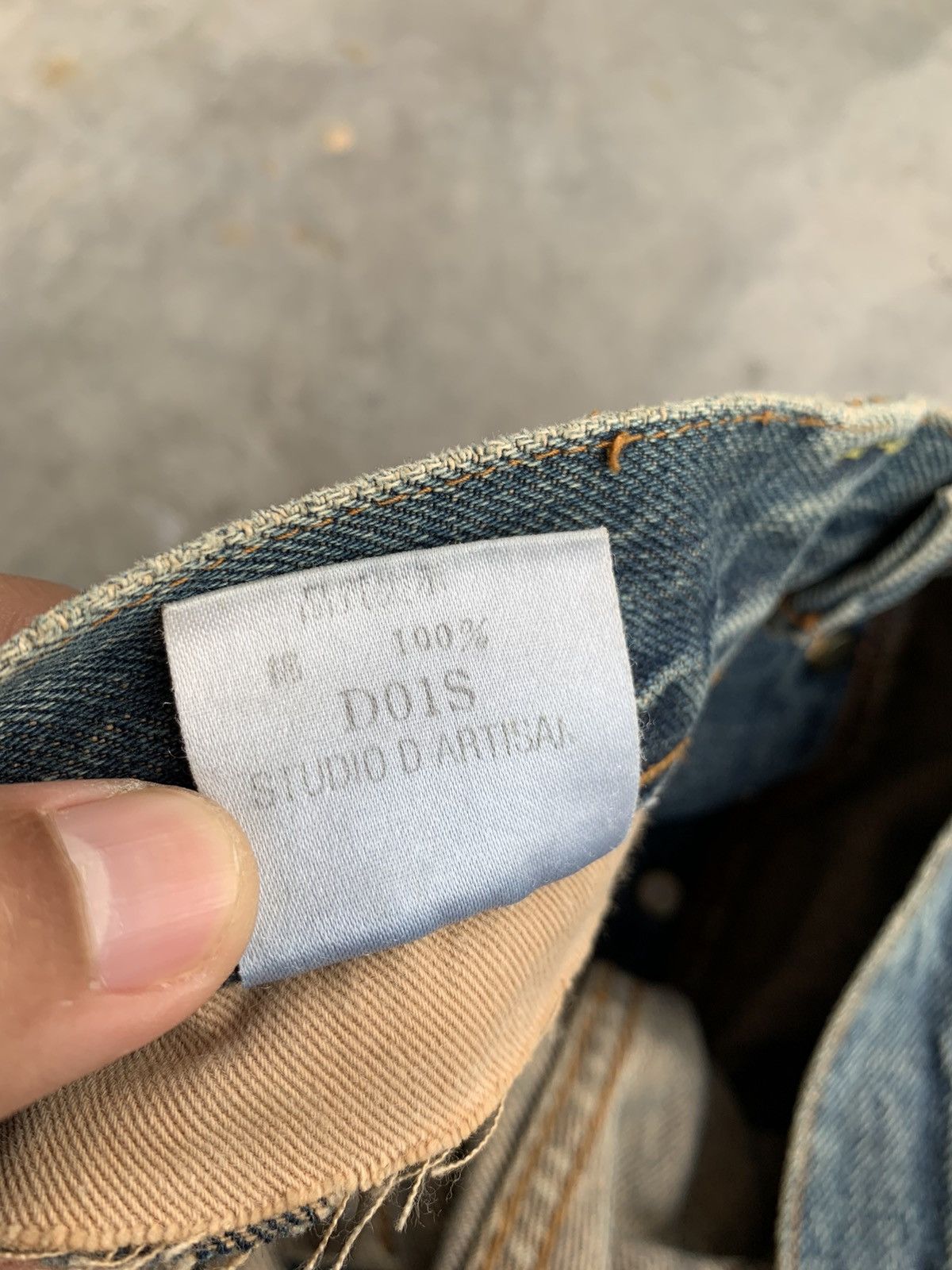 Studio D'Artisan THRASHED Studio D Artisan Distressed Selvedge RED LINE Denim Size US 30 / EU 46 - 12 Thumbnail