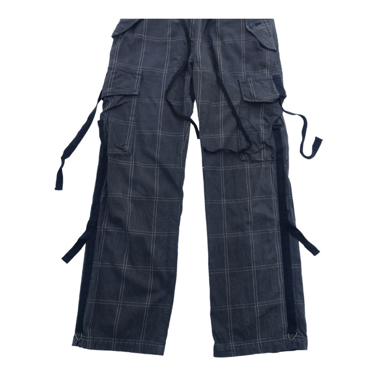 Japanese Brand Checked Tactical Multipocket Streetwear Cargo Pants Size US 32 / EU 48 - 2 Thumbnail