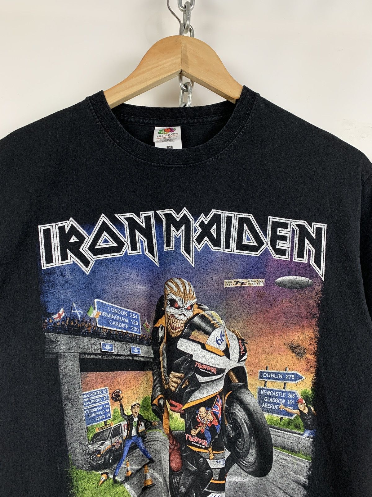 Band Tees Vintage Iron Maiden The Book of Souls British&Irish Tour Tee Size US M / EU 48-50 / 2 - 5 Thumbnail