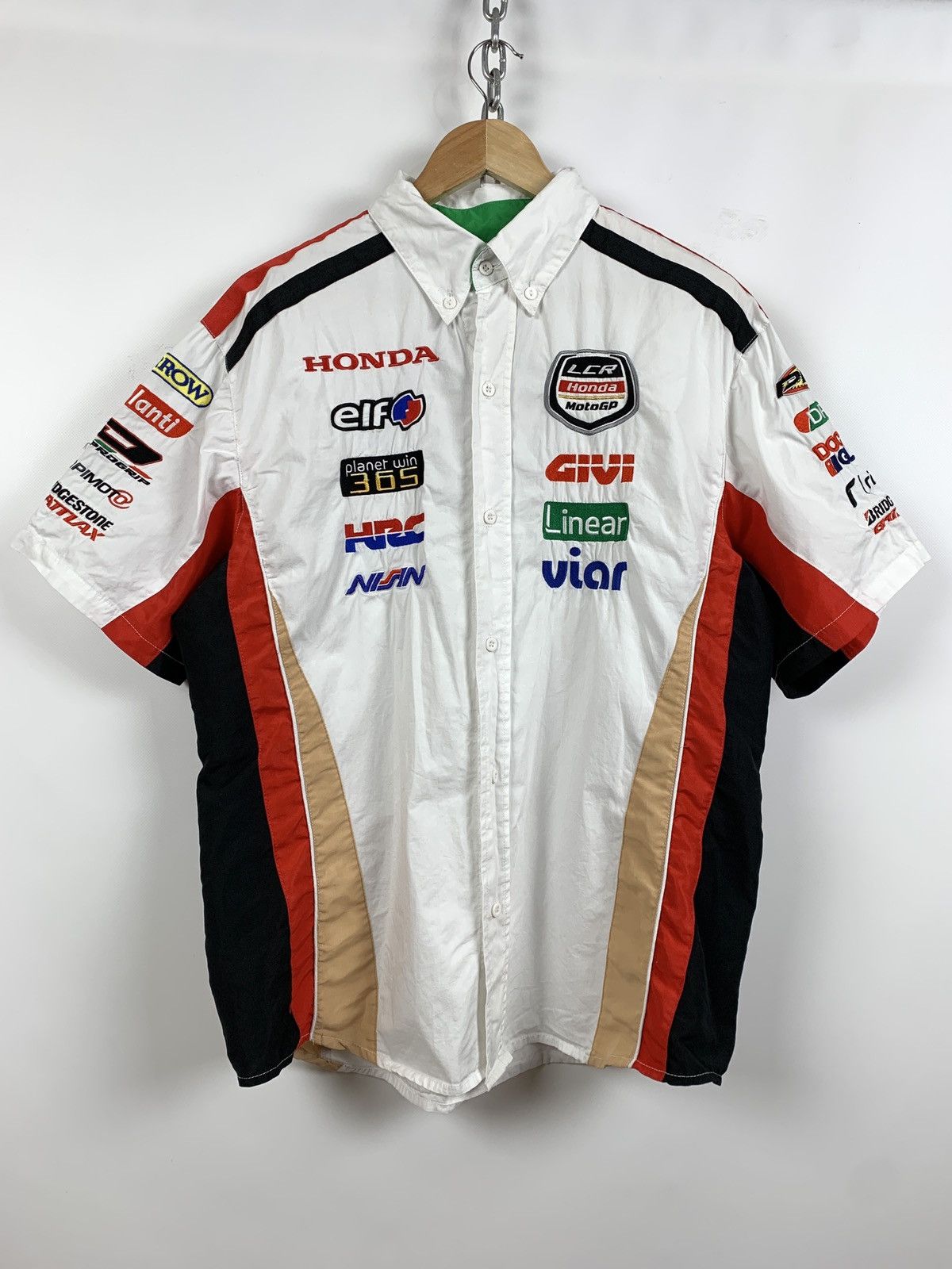 Vintage Vintage LCR Honda MotoGP Racing Short Sleeve Button Up Shirt ...