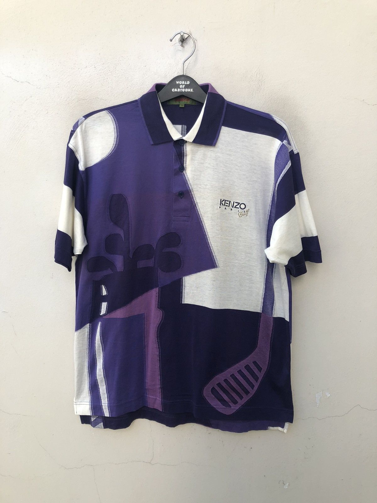 Kenzo Kenzo Paris Golf Japan Pop Art Golf Clubs Polo Shirt Size US M / EU 48-50 / 2 - 3 Thumbnail