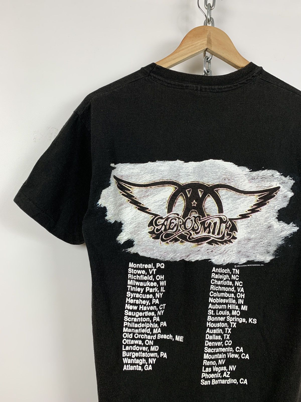 Band Tees 1993 Vintage Aerosmith Get A Grip Faded Travis Style T-Shirt Size US S / EU 44-46 / 1 - 7 Thumbnail