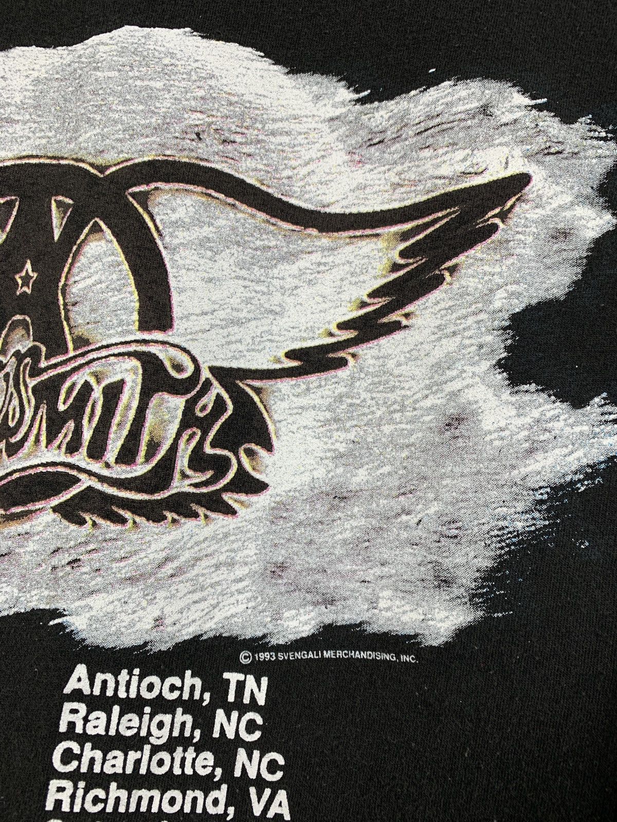 Band Tees 1993 Vintage Aerosmith Get A Grip Faded Travis Style T-Shirt Size US S / EU 44-46 / 1 - 12 Thumbnail
