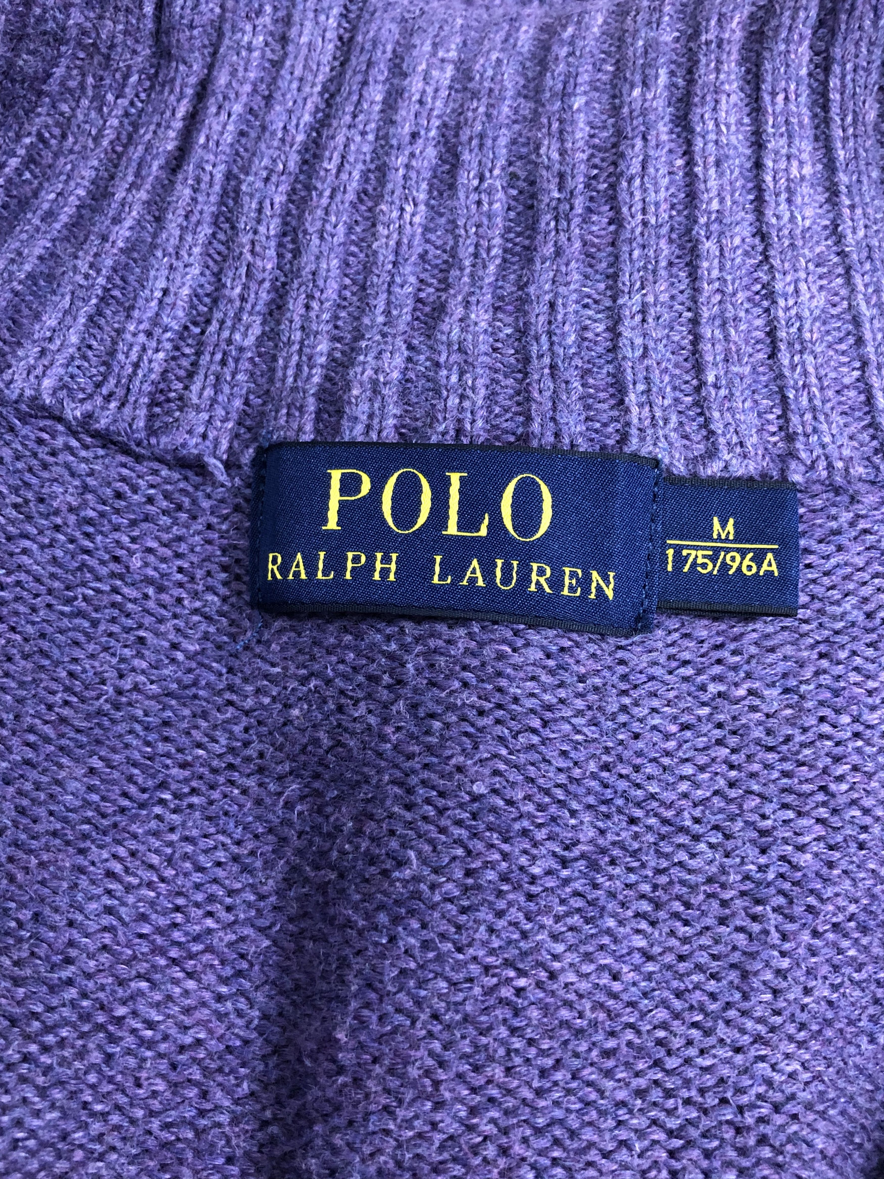 Polo Ralph Lauren × Ralph Lauren POLO RALPH LAUREN KNIT TURTLE NECK JUMPER 1/4 ZIP UP Size US L / EU 52-54 / 3 - 7 Thumbnail