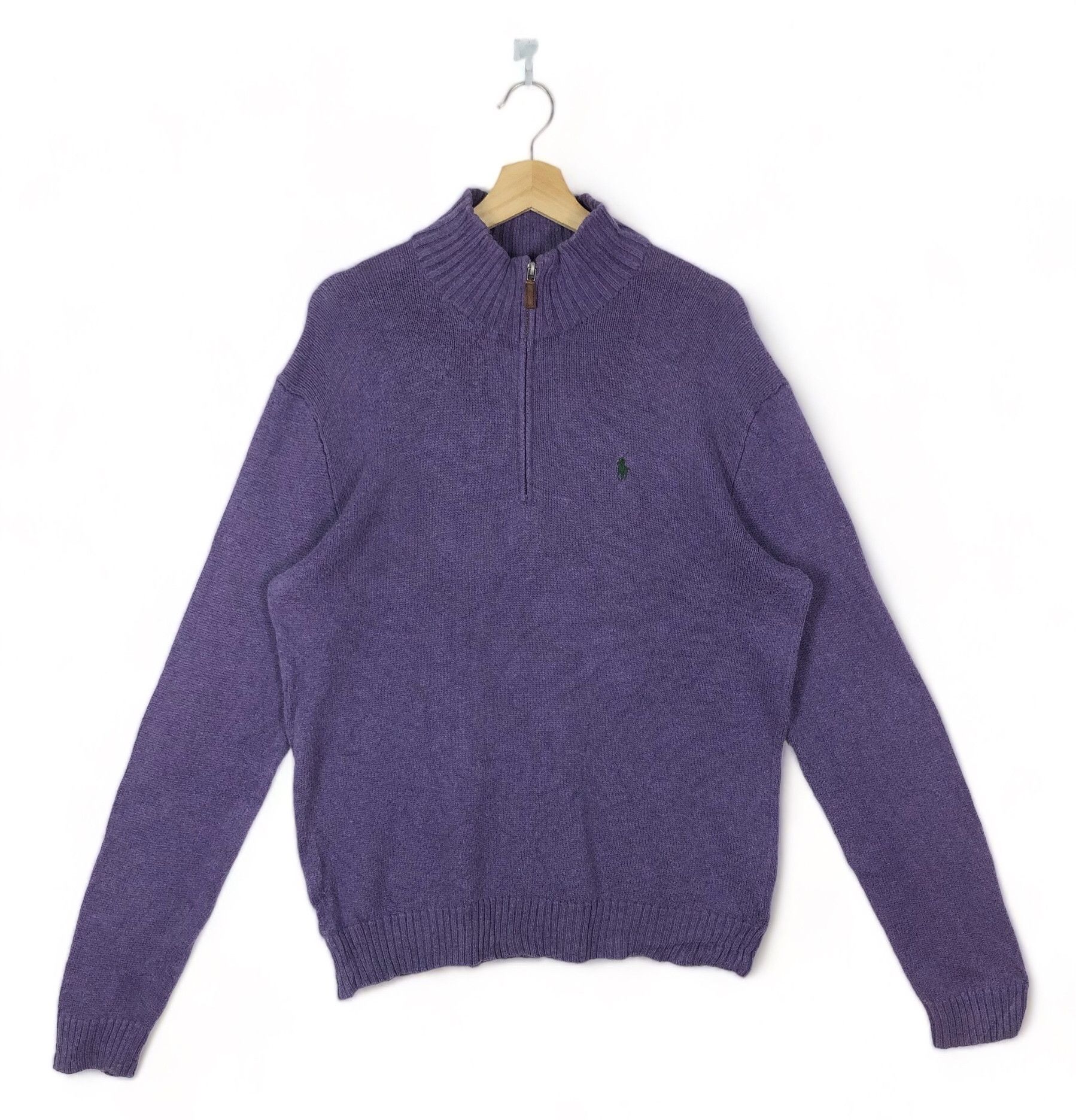 Polo Ralph Lauren × Ralph Lauren POLO RALPH LAUREN KNIT TURTLE NECK JUMPER 1/4 ZIP UP Size US L / EU 52-54 / 3 - 2 Thumbnail