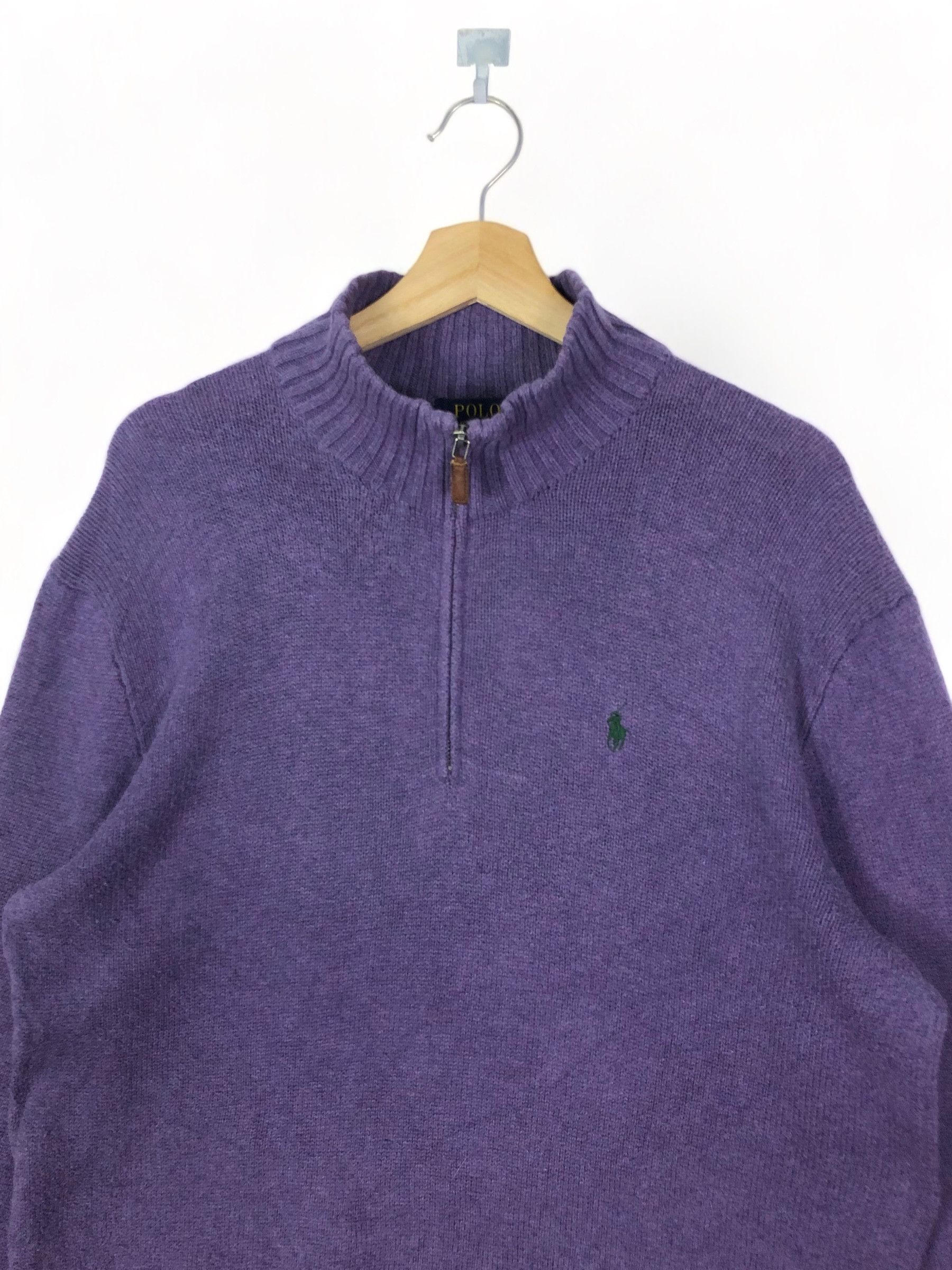 Polo Ralph Lauren × Ralph Lauren POLO RALPH LAUREN KNIT TURTLE NECK JUMPER 1/4 ZIP UP Size US L / EU 52-54 / 3 - 4 Thumbnail