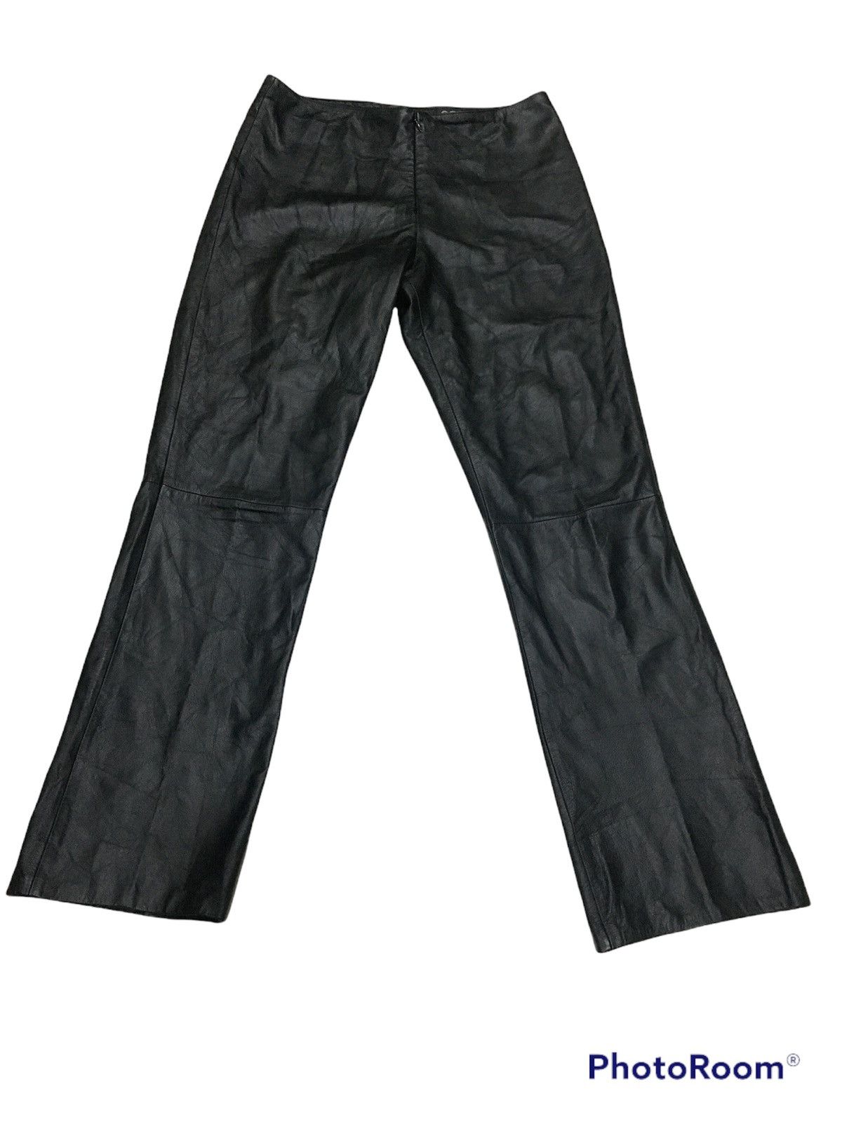 Leather Black Leather Pants Size 30" / US 8 / IT 44 - 1 Thumbnail