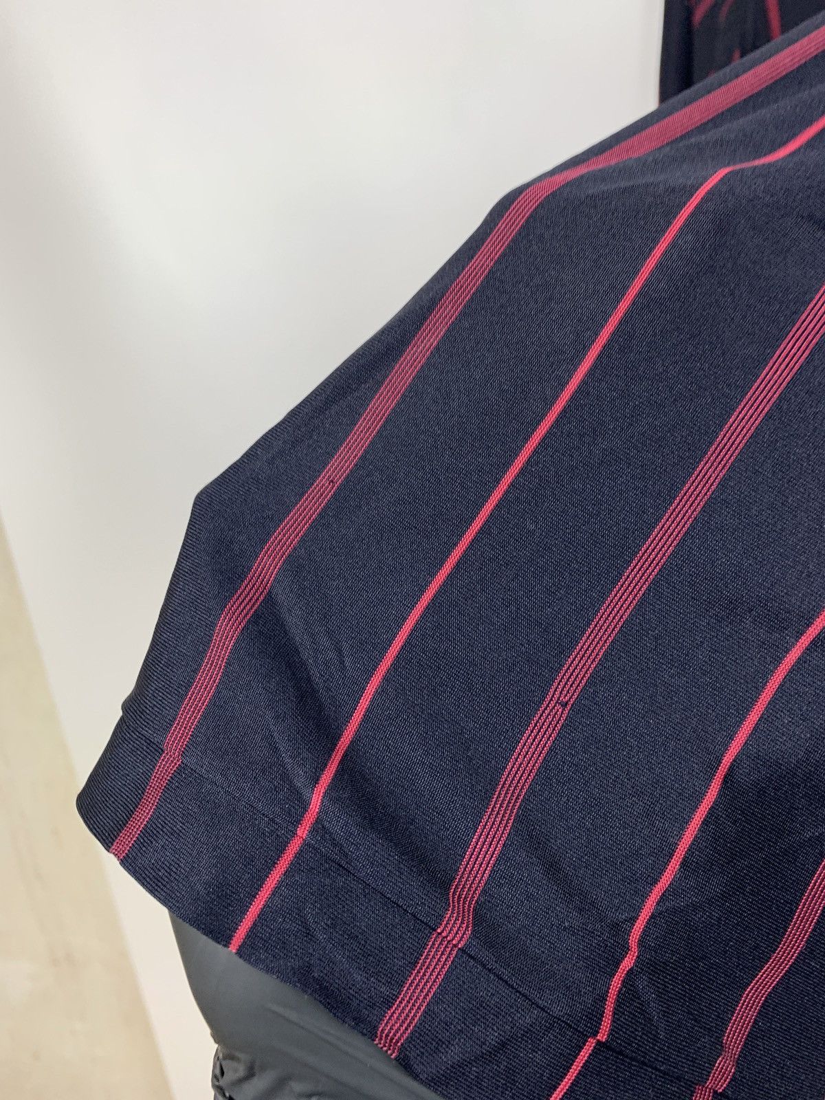 Vintage 90s Vintage Yves Saint Laurent Striped Silk Polo Shirt Size US XL / EU 56 / 4 - 13 Thumbnail