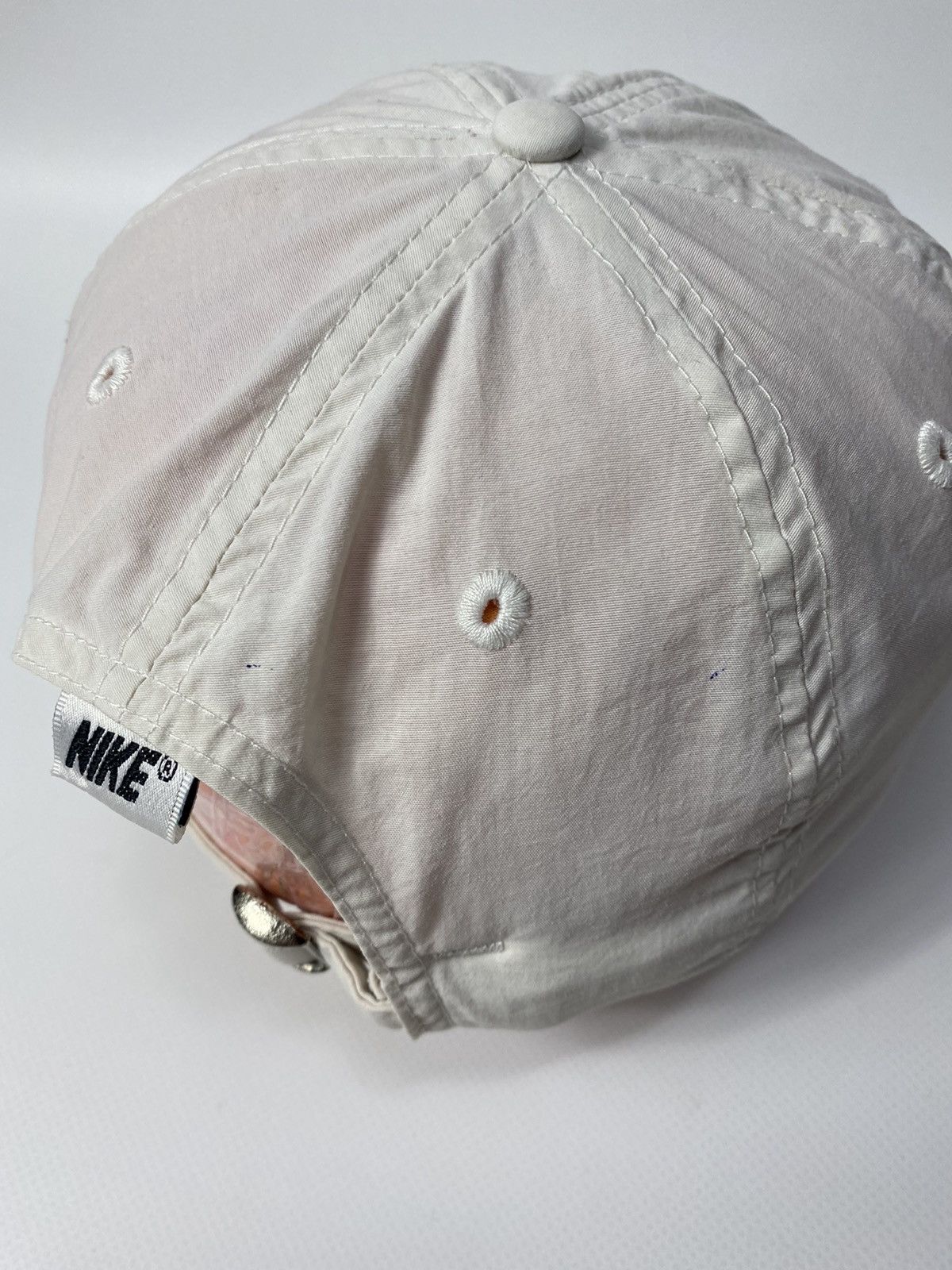 Nike 🔥LASTDROP🔥 90s Nylon Swoosh Classic White Vintage Cap Hat Size ONE SIZE - 9 Thumbnail