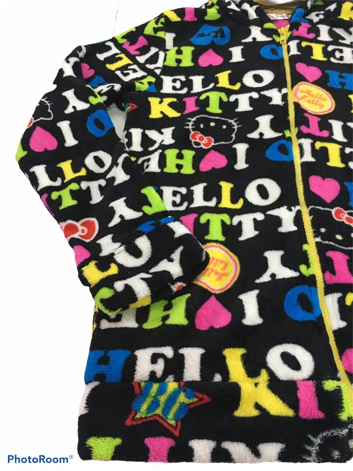 Anime × Cartoon Network Hello Kitty Hoodie Full Print Fleece Jacket Size US S / EU 44-46 / 1 - 3 Thumbnail