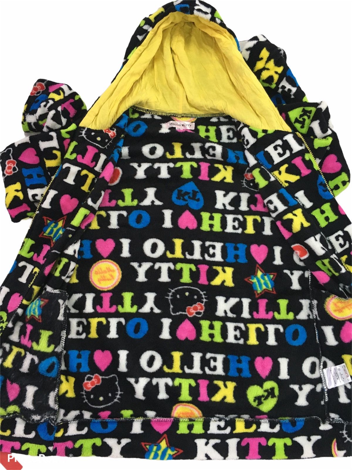 Anime × Cartoon Network Hello Kitty Hoodie Full Print Fleece Jacket Size US S / EU 44-46 / 1 - 2 Thumbnail