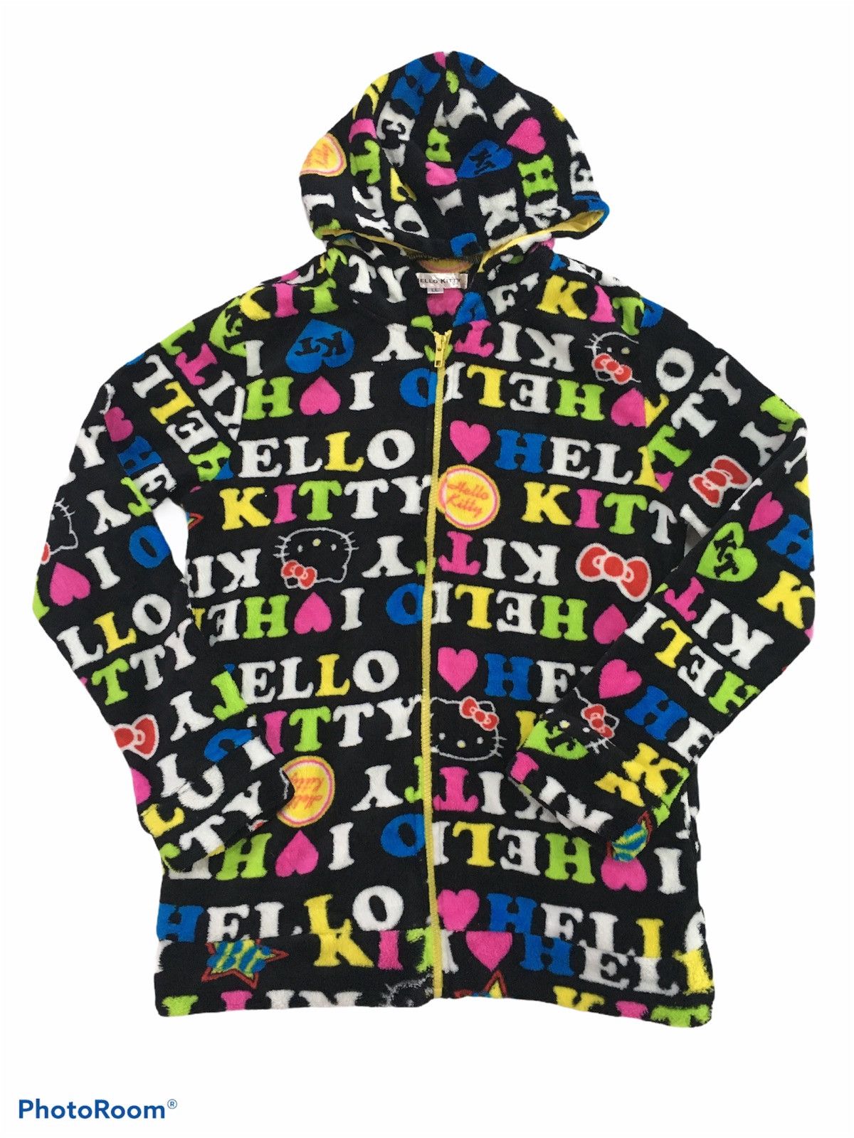 Anime × Cartoon Network Hello Kitty Hoodie Full Print Fleece Jacket Size US S / EU 44-46 / 1 - 1 Thumbnail