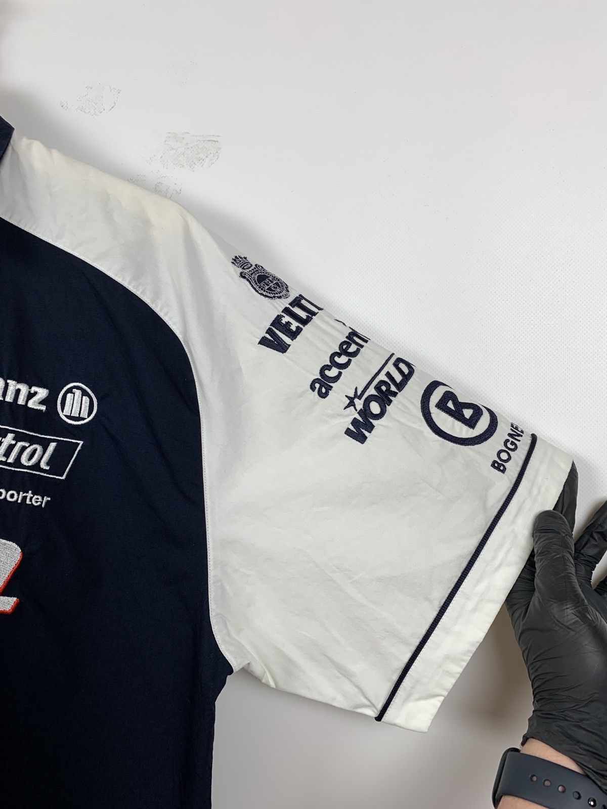 BMW Vintage BMW Williams F1 Team Bogner Michelin Racing SS Shirt Size US XL / EU 56 / 4 - 14 Thumbnail