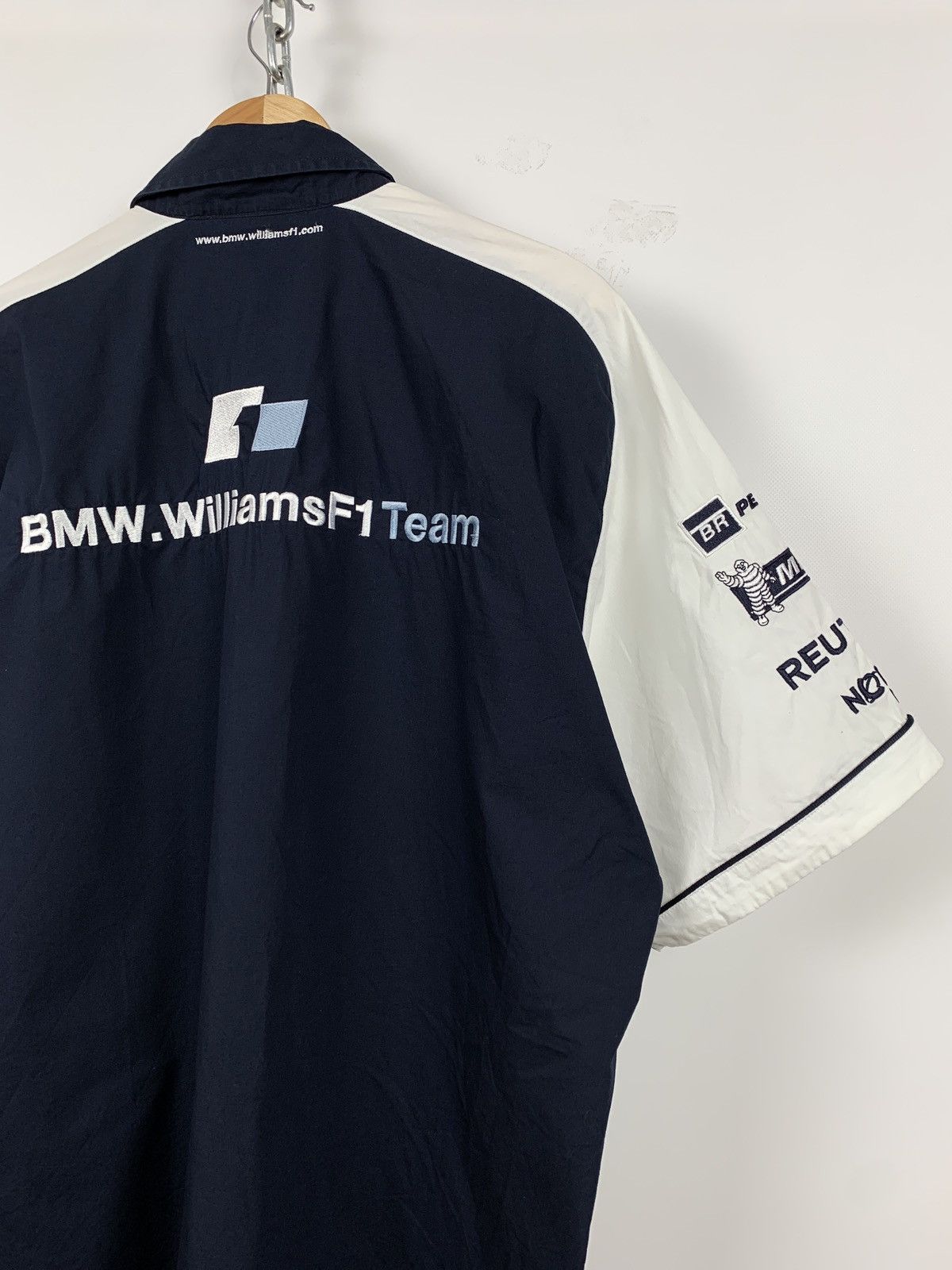 BMW Vintage BMW Williams F1 Team Bogner Michelin Racing SS Shirt Size US XL / EU 56 / 4 - 7 Thumbnail
