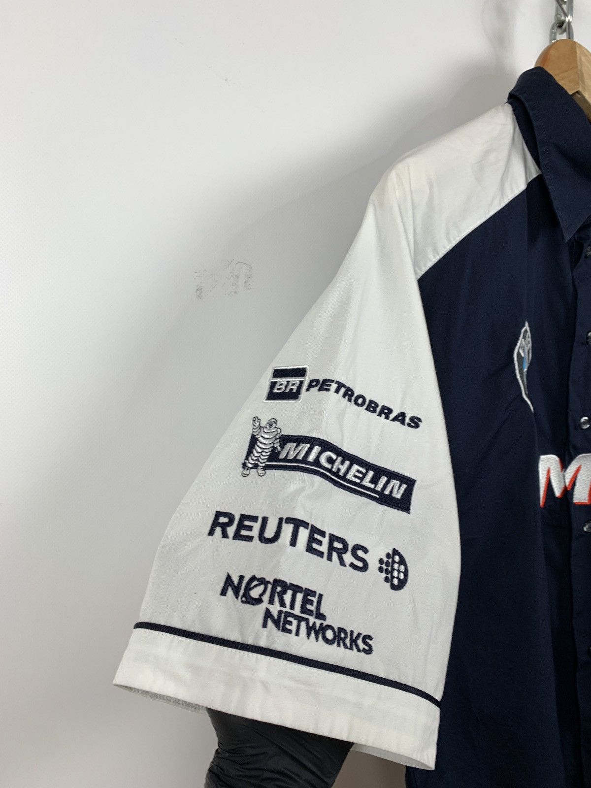 BMW Vintage BMW Williams F1 Team Bogner Michelin Racing SS Shirt Size US XL / EU 56 / 4 - 11 Thumbnail