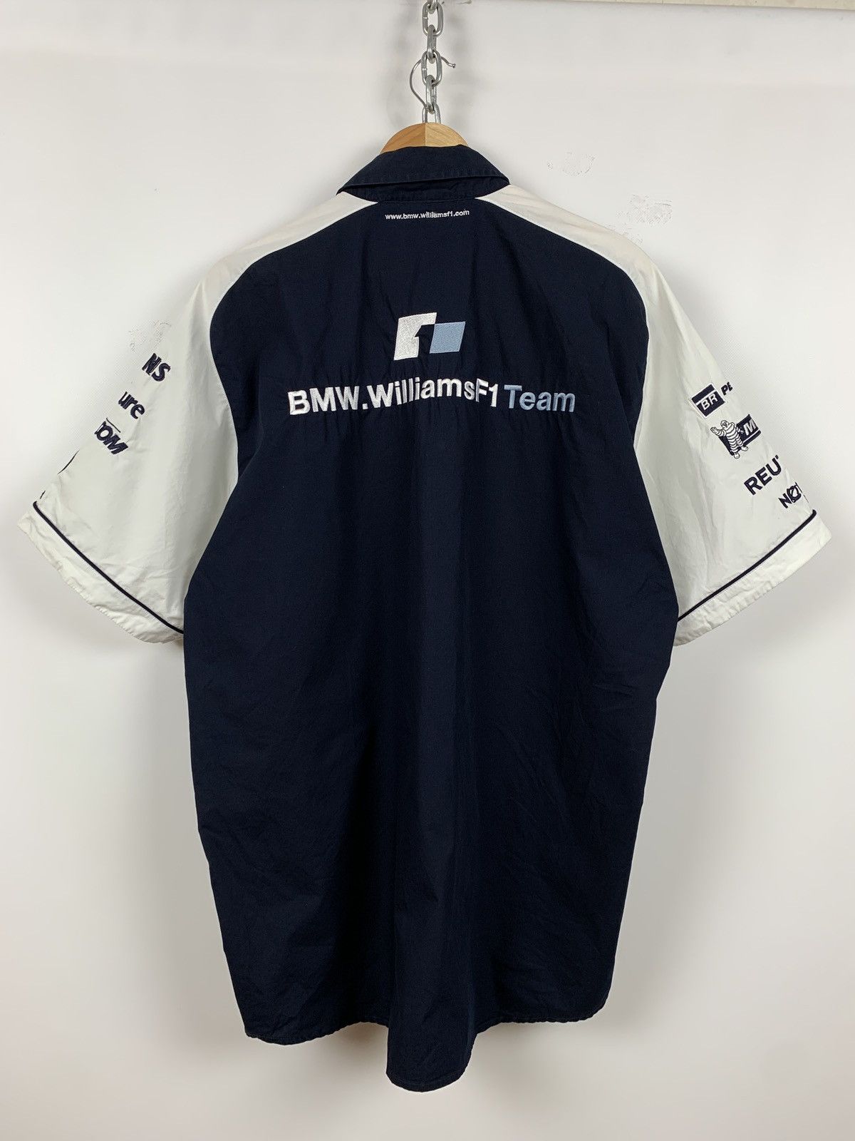 BMW Vintage BMW Williams F1 Team Bogner Michelin Racing SS Shirt Size US XL / EU 56 / 4 - 2 Thumbnail