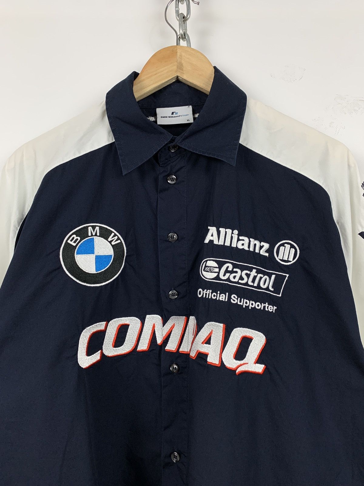 BMW Vintage BMW Williams F1 Team Bogner Michelin Racing SS Shirt Size US XL / EU 56 / 4 - 5 Thumbnail