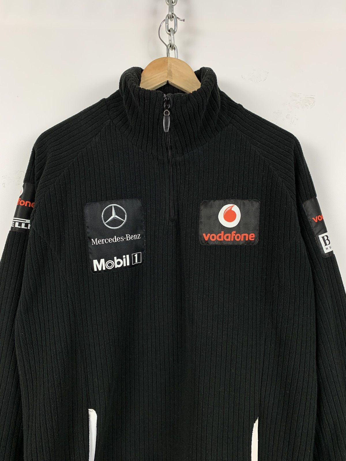 Mercedes-Benz Vintage Mercedes Benz Hugo Boss Vodafone Half Zip Sweater Size US L / EU 52-54 / 3 - 5 Thumbnail