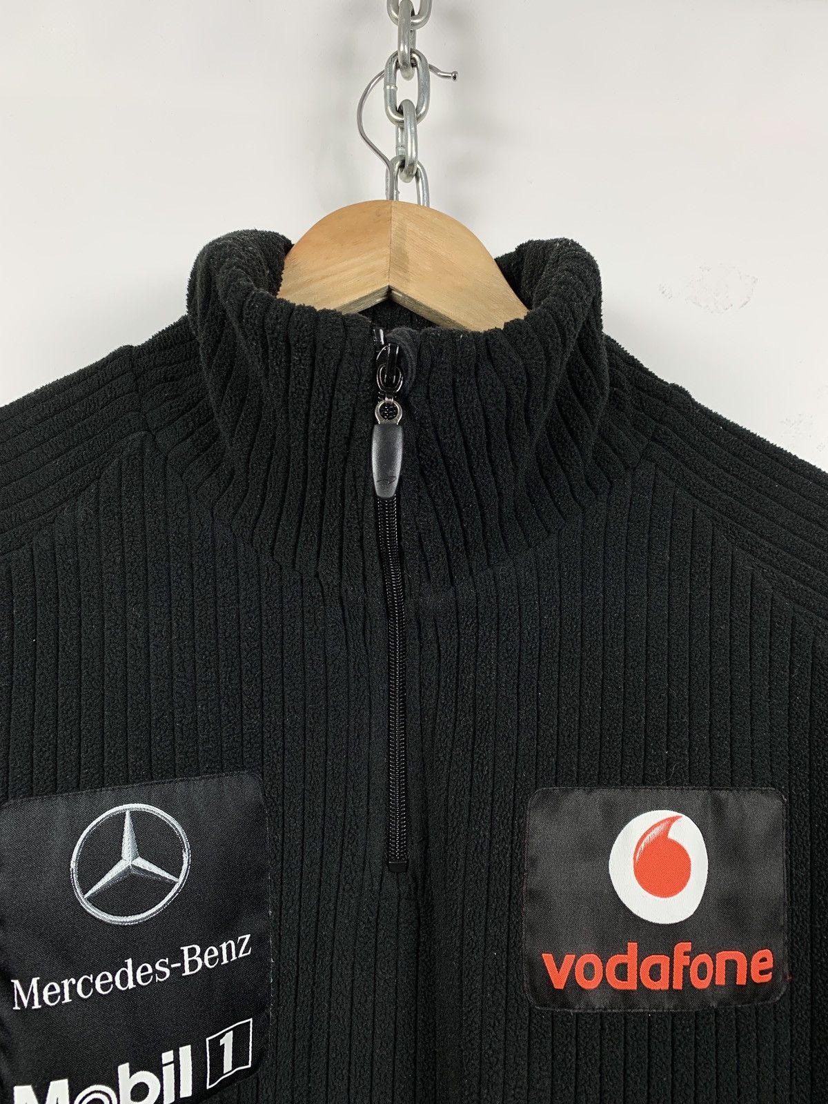 Mercedes-Benz Vintage Mercedes Benz Hugo Boss Vodafone Half Zip Sweater Size US L / EU 52-54 / 3 - 8 Thumbnail