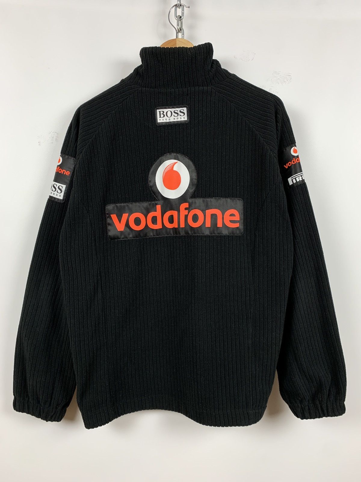 Mercedes-Benz Vintage Mercedes Benz Hugo Boss Vodafone Half Zip Sweater Size US L / EU 52-54 / 3 - 2 Thumbnail