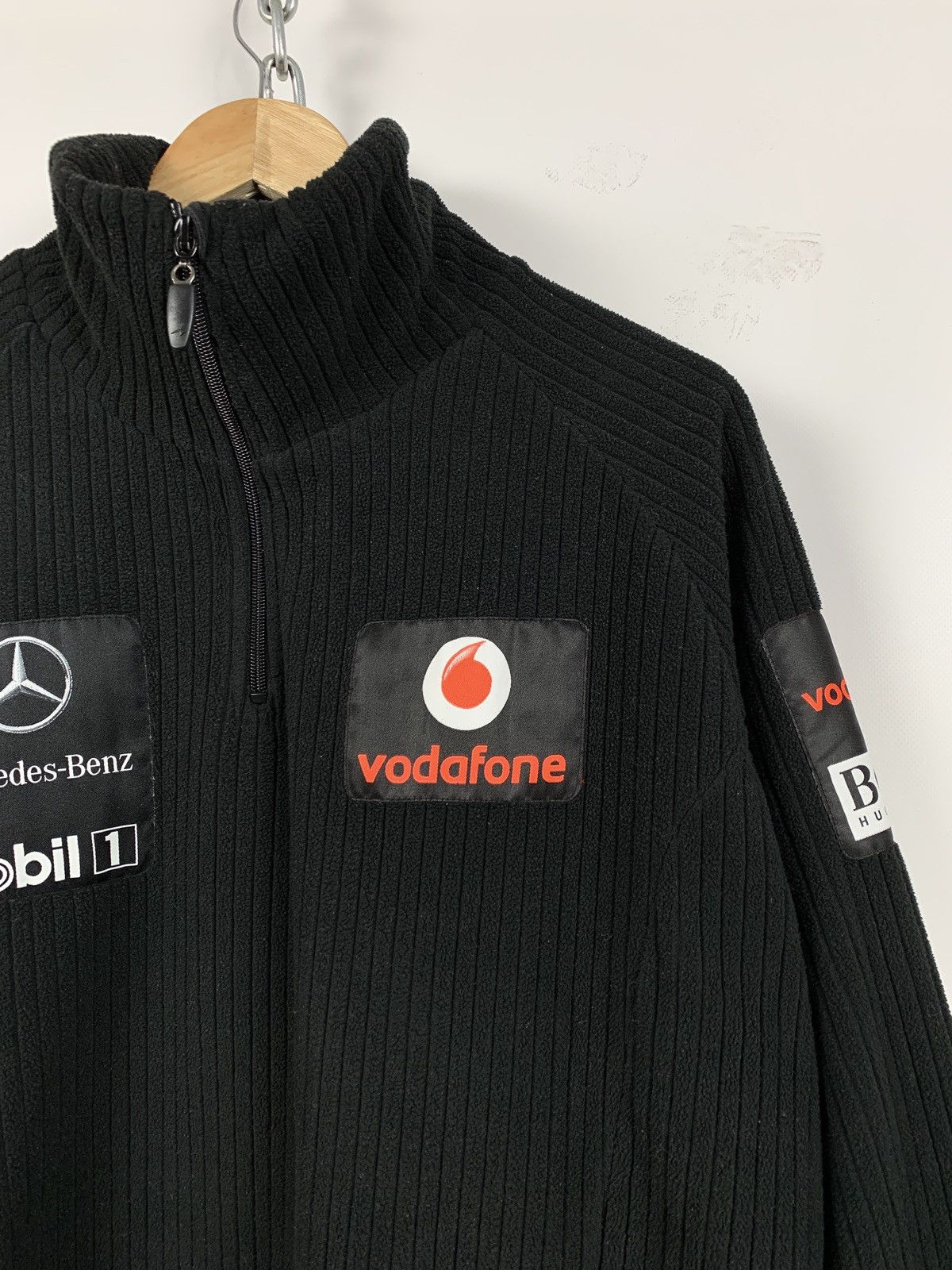 Mercedes-Benz Vintage Mercedes Benz Hugo Boss Vodafone Half Zip Sweater Size US L / EU 52-54 / 3 - 6 Thumbnail