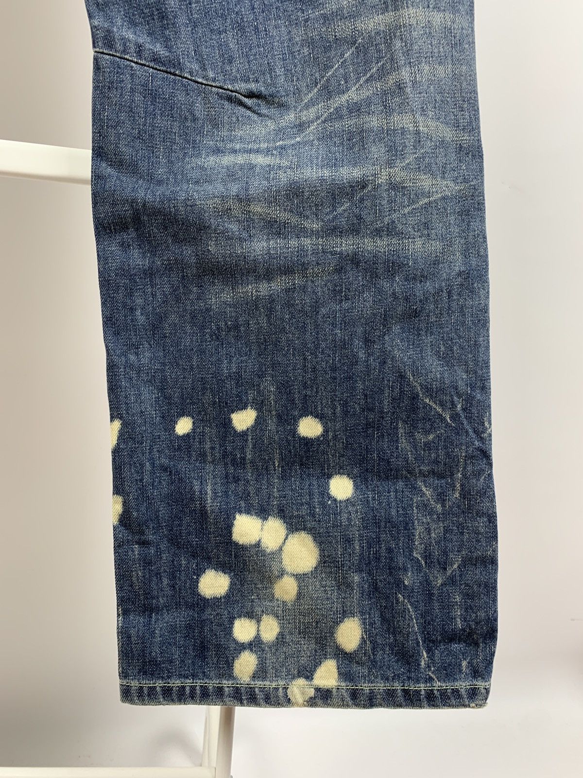 Japanese Brand NWT Prps Distressed Painted Japanese Denim Jeans Pants Size US 34 / EU 50 - 15 Thumbnail