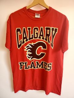 CustomCat Calgary Flames BLASTY Vintage NHL T-Shirt Black / 6XL