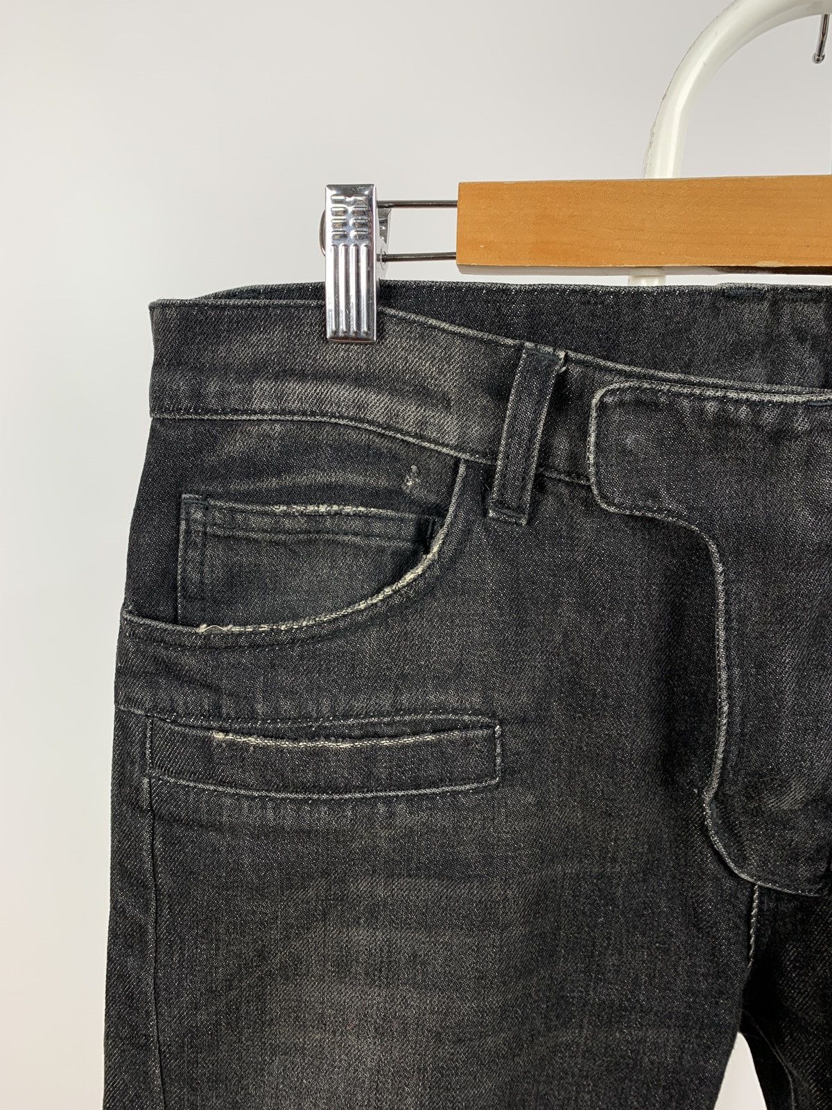 Balmain Balmain Paris Grey Biker Denim Jeans Pants Size US 31 - 7 Thumbnail