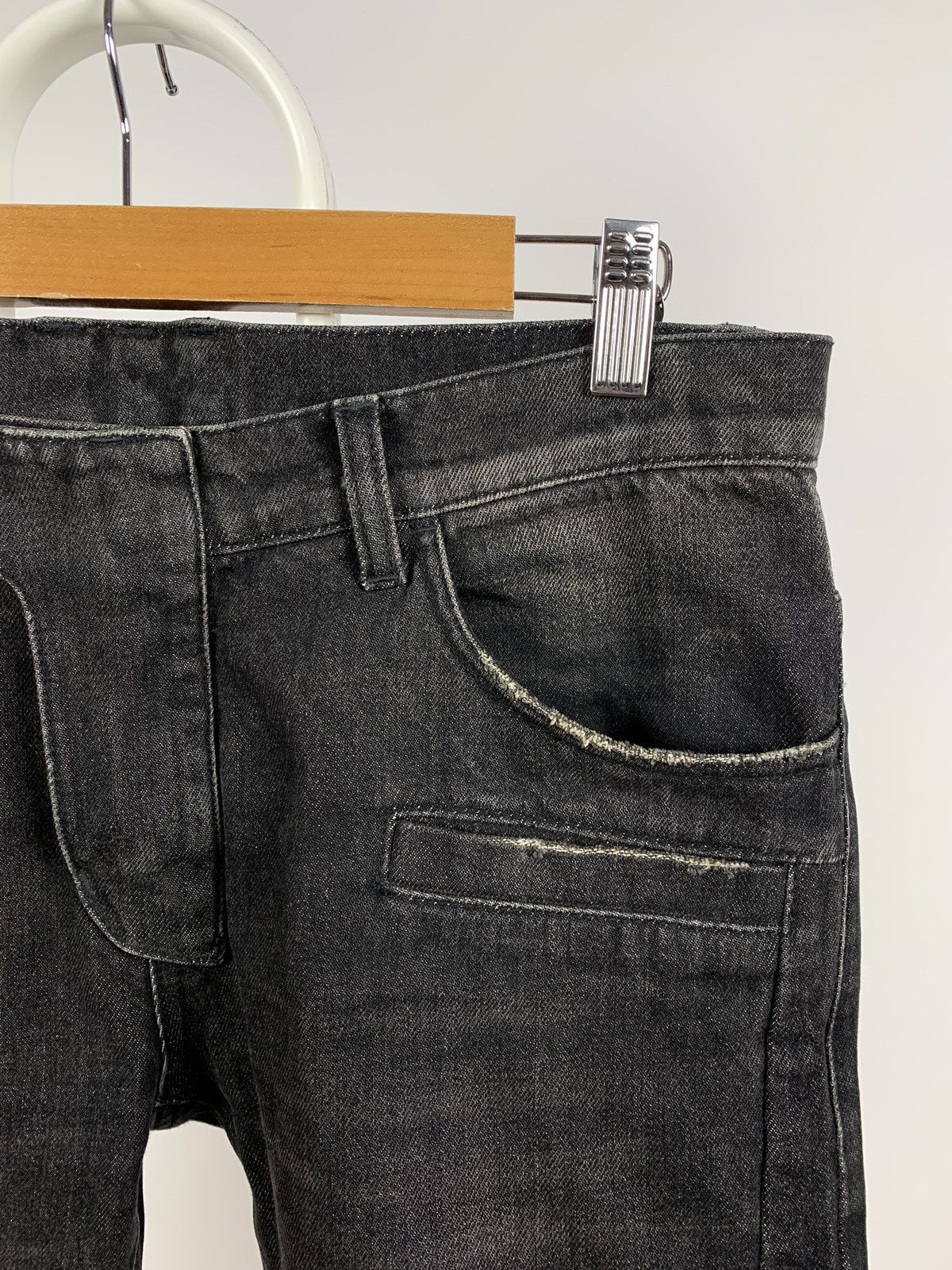 Balmain Balmain Paris Grey Biker Denim Jeans Pants Size US 31 - 8 Thumbnail