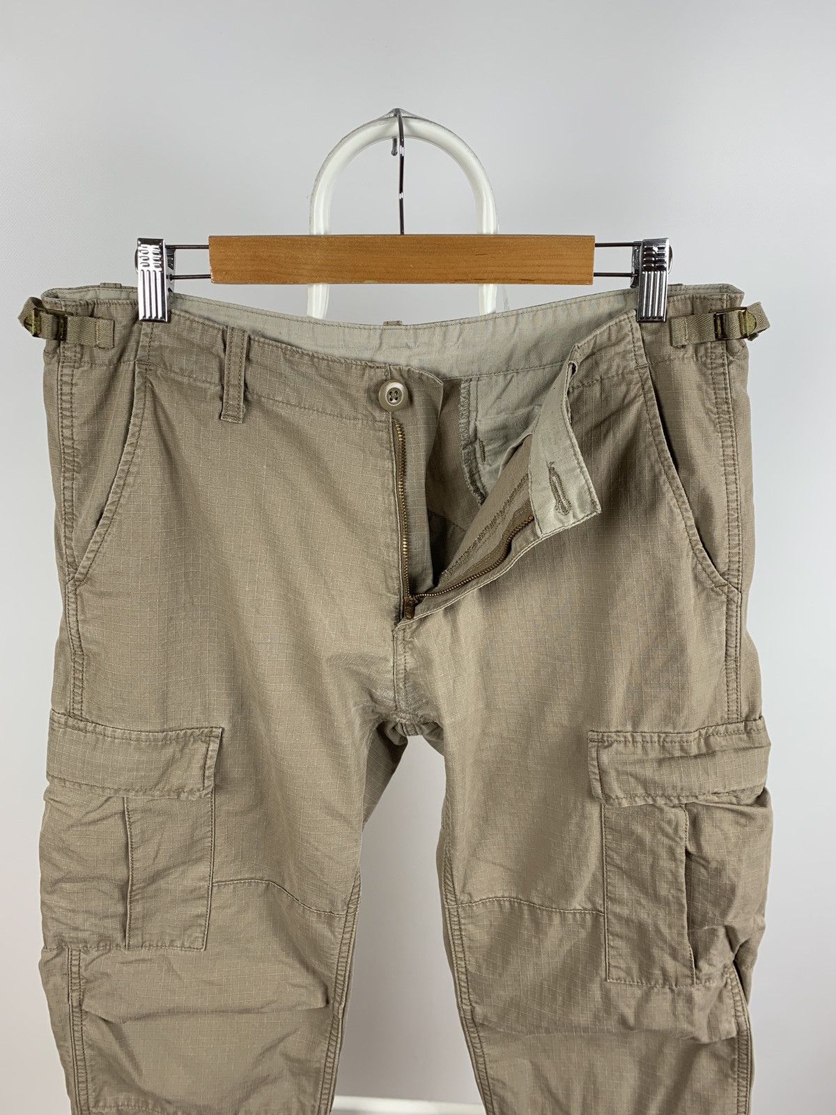 Carhartt × Carhartt Wip × Vintage Vintage Carhartt WIP Beige Aviation Cargo Pants Size US 32 / EU 48 - 8 Thumbnail