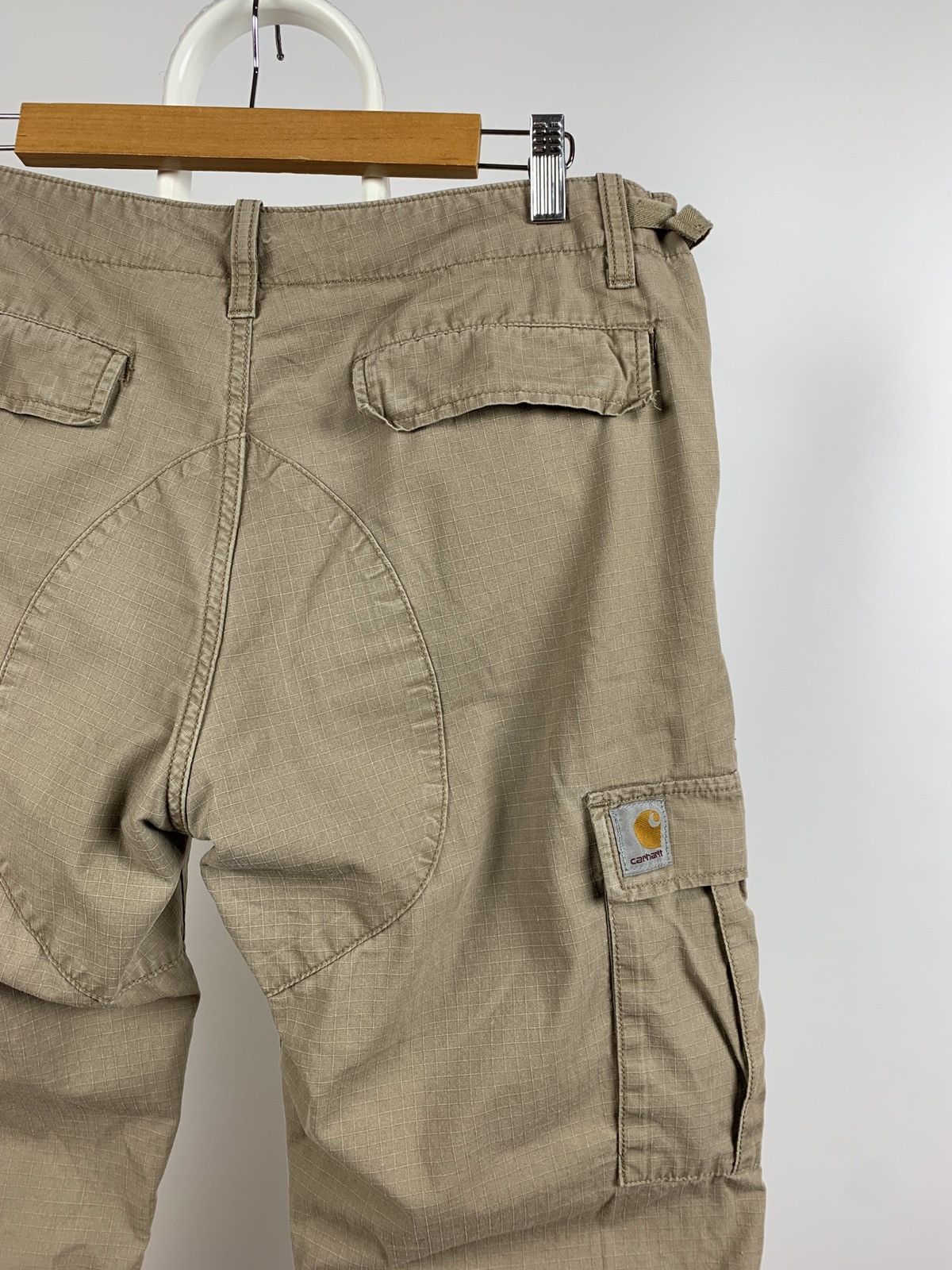 Carhartt × Carhartt Wip × Vintage Vintage Carhartt WIP Beige Aviation Cargo Pants Size US 32 / EU 48 - 14 Thumbnail