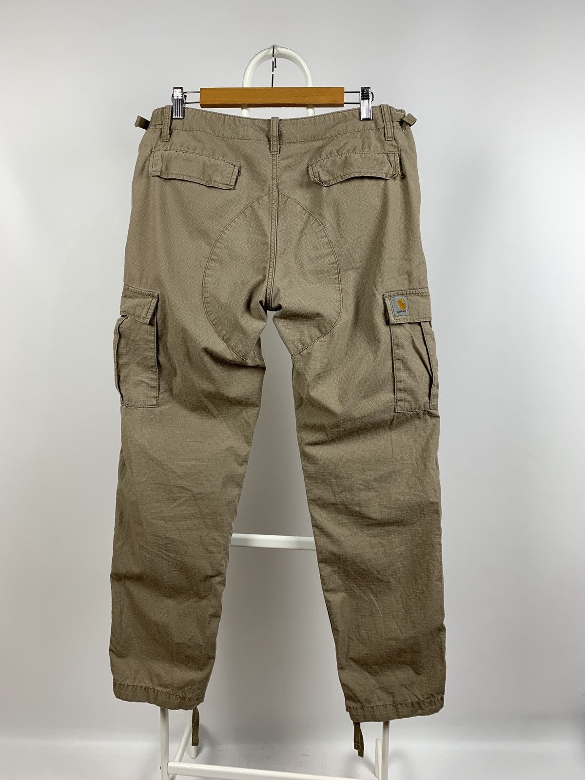 Carhartt × Carhartt Wip × Vintage Vintage Carhartt WIP Beige Aviation Cargo Pants Size US 32 / EU 48 - 5 Thumbnail