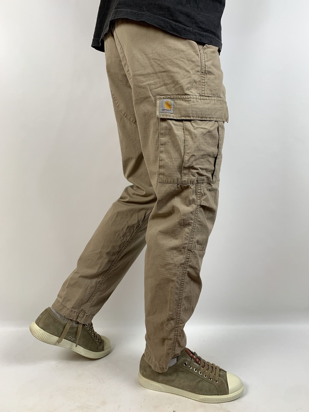 Carhartt × Carhartt Wip × Vintage Vintage Carhartt WIP Beige Aviation Cargo Pants Size US 32 / EU 48 - 1 Thumbnail