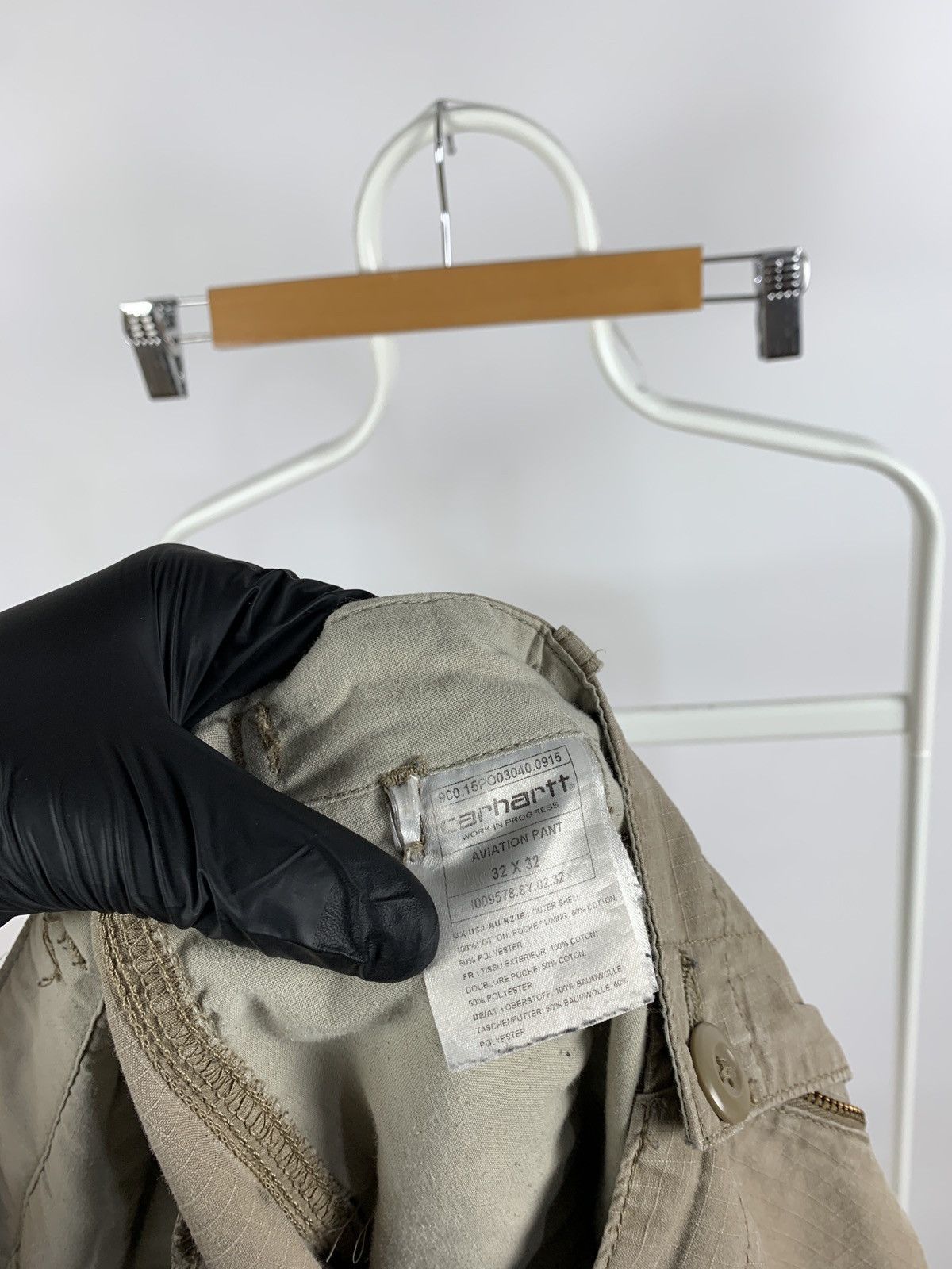 Carhartt × Carhartt Wip × Vintage Vintage Carhartt WIP Beige Aviation Cargo Pants Size US 32 / EU 48 - 22 Thumbnail