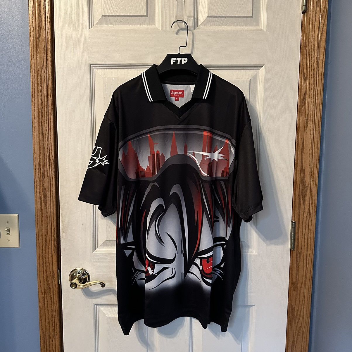 Supreme Supreme Character Soccer Jersey Black Size XL | Grailed