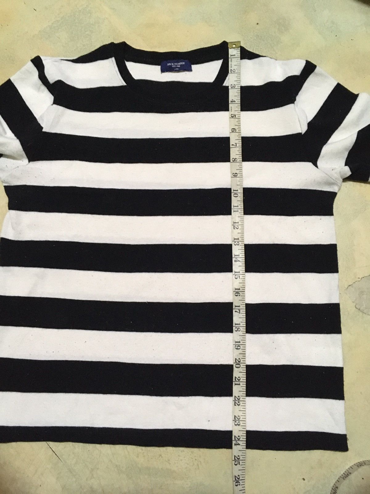 Japanese Brand long sleeve t shirt back number stripe Size US M / EU 48-50 / 2 - 3 Thumbnail