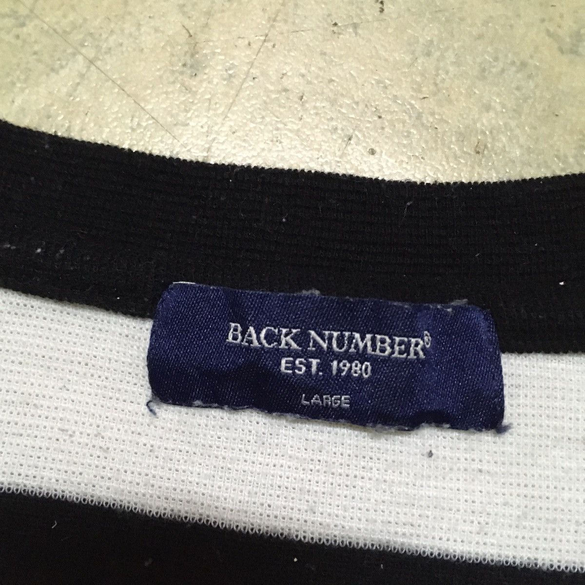 Japanese Brand long sleeve t shirt back number stripe Size US M / EU 48-50 / 2 - 6 Thumbnail