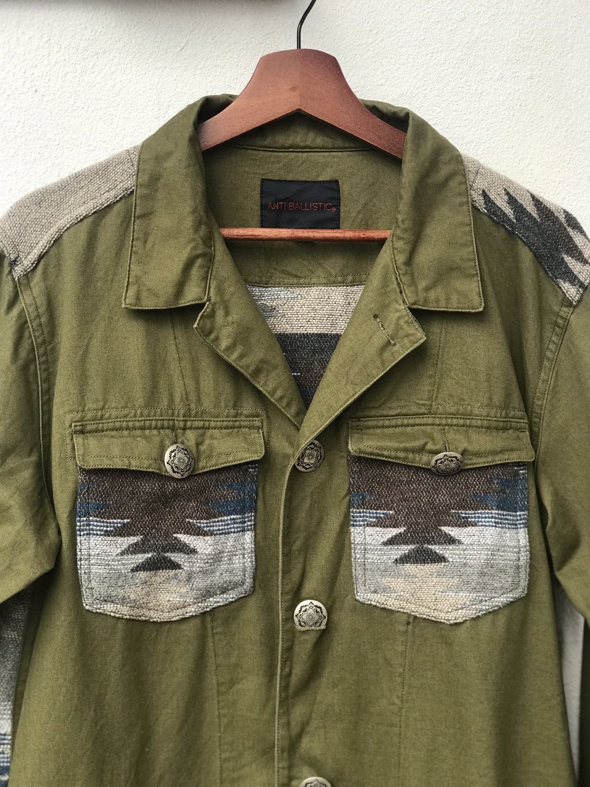 Japanese Brand Shirt Buttons Up Jacket Wool Anti Ballistic Brand Size US L / EU 52-54 / 3 - 2 Thumbnail