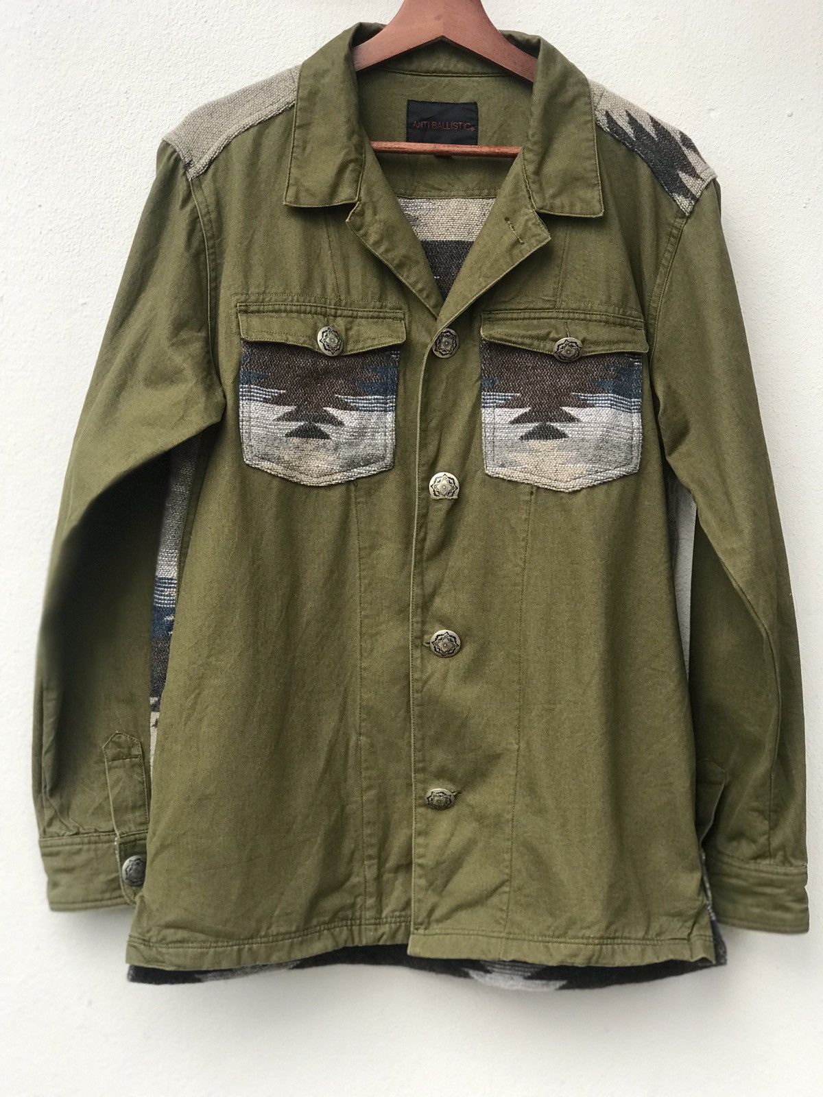 Japanese Brand Shirt Buttons Up Jacket Wool Anti Ballistic Brand Size US L / EU 52-54 / 3 - 1 Thumbnail