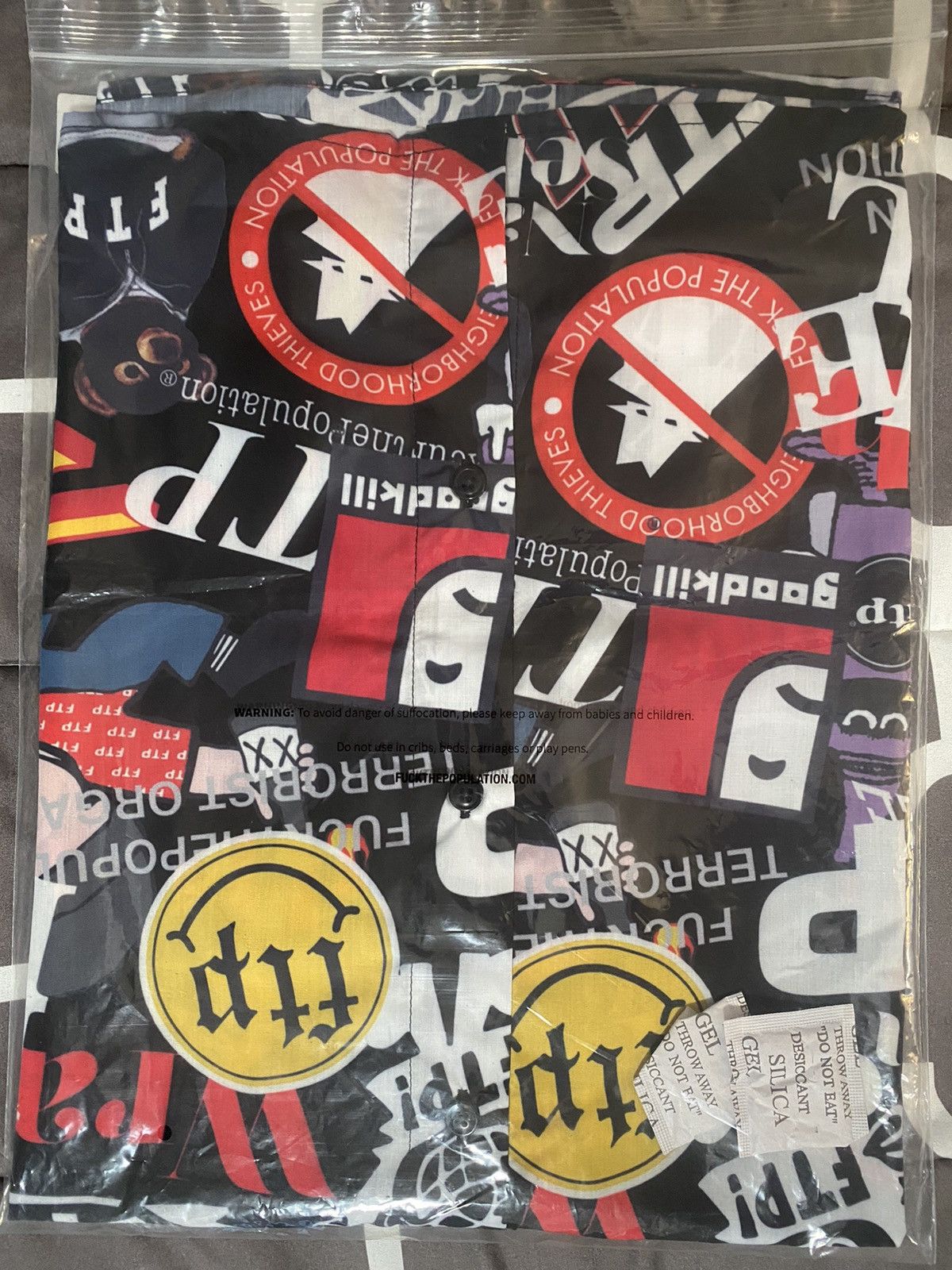 Fuck The Population FTP ARCHIVE BUTTON UP (BLACK) Size US M / EU 48-50 / 2 - 3 Thumbnail