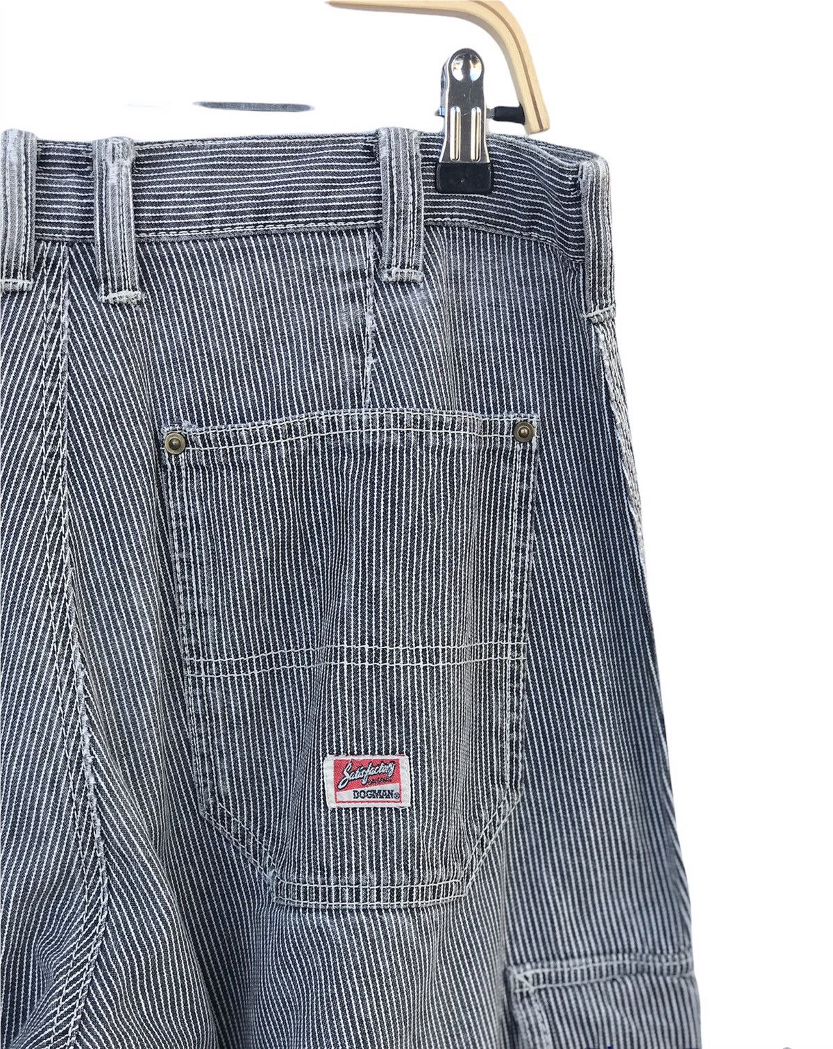 Japanese Brand Dogman Hickory Stripe Denim Cargo Pant Size US 32 / EU 48 - 5 Thumbnail