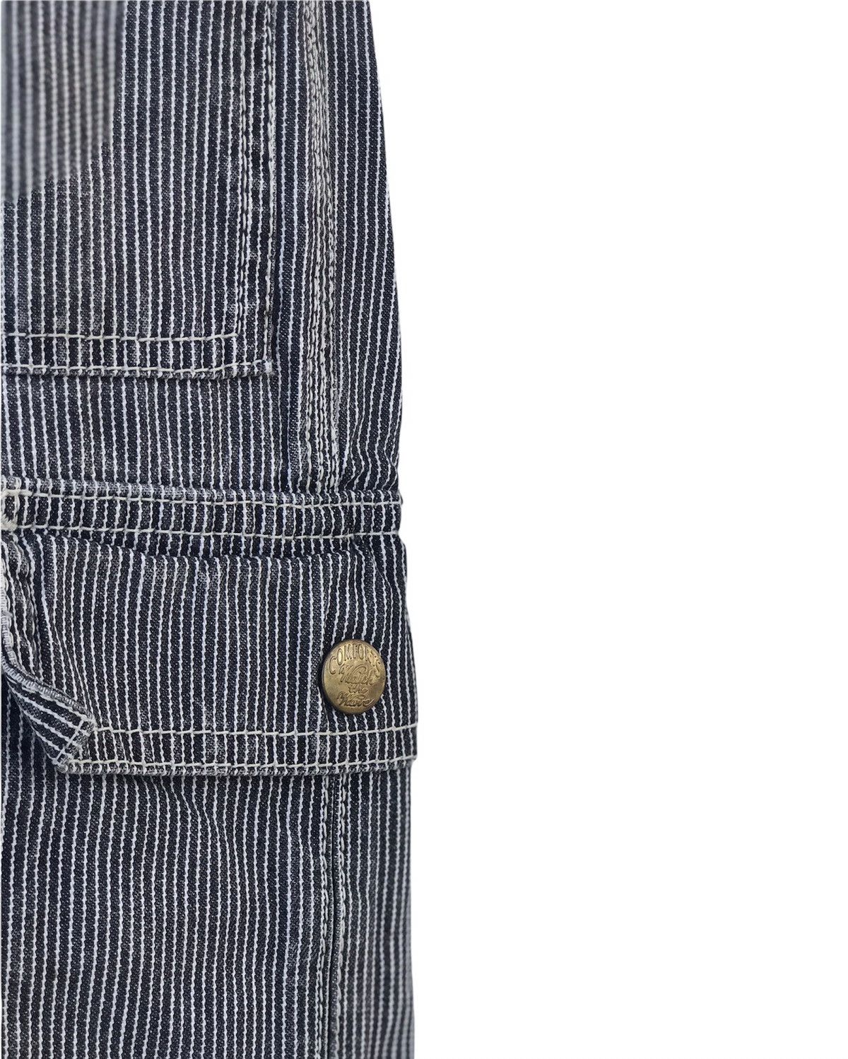 Japanese Brand Dogman Hickory Stripe Denim Cargo Pant Size US 32 / EU 48 - 4 Thumbnail