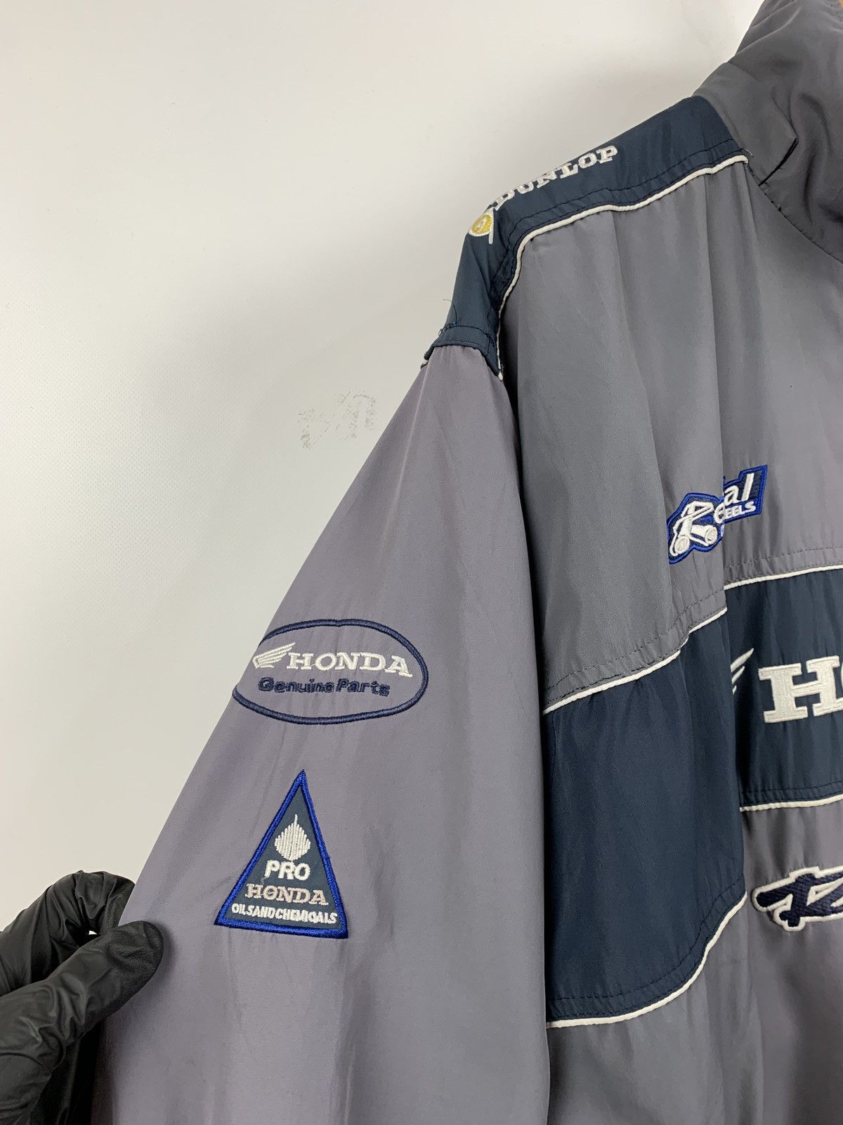 Honda Vintage Honda Racing Faded Grey Fleece Jacket Size US XL / EU 56 / 4 - 7 Thumbnail
