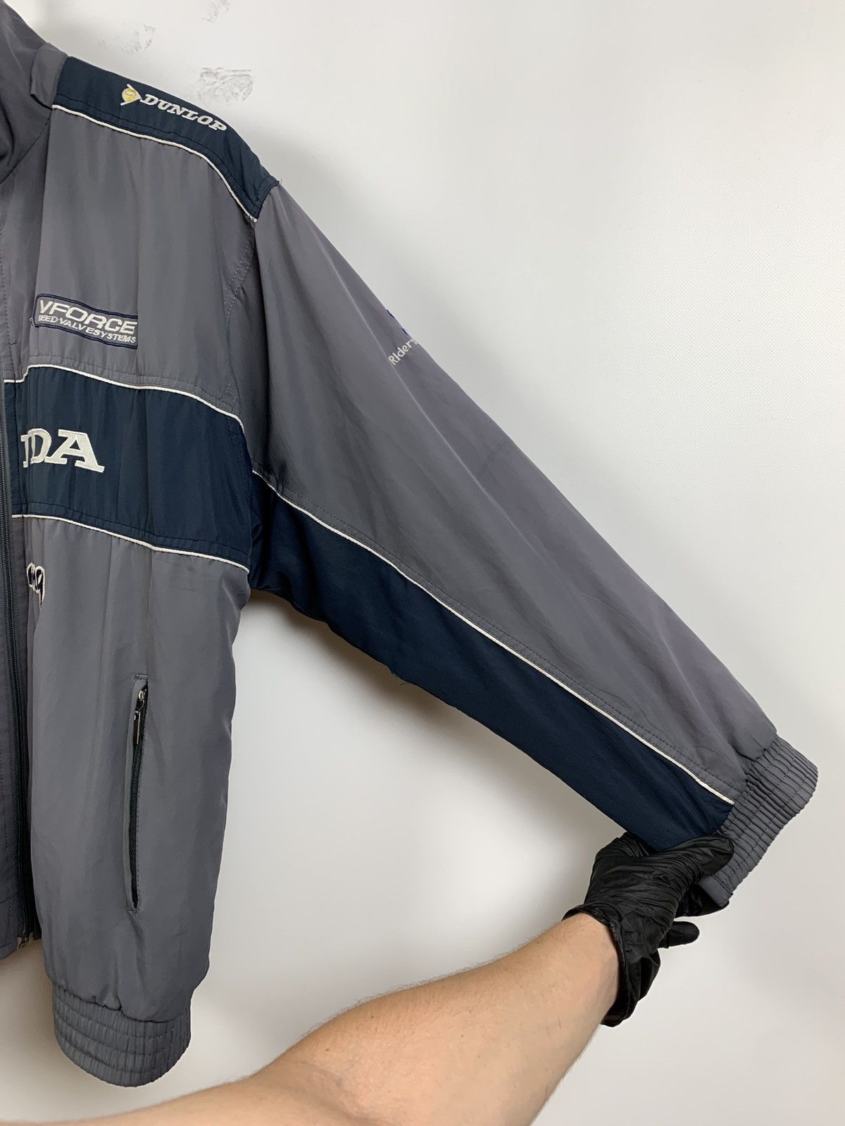 Honda Vintage Honda Racing Faded Grey Fleece Jacket Size US XL / EU 56 / 4 - 12 Thumbnail