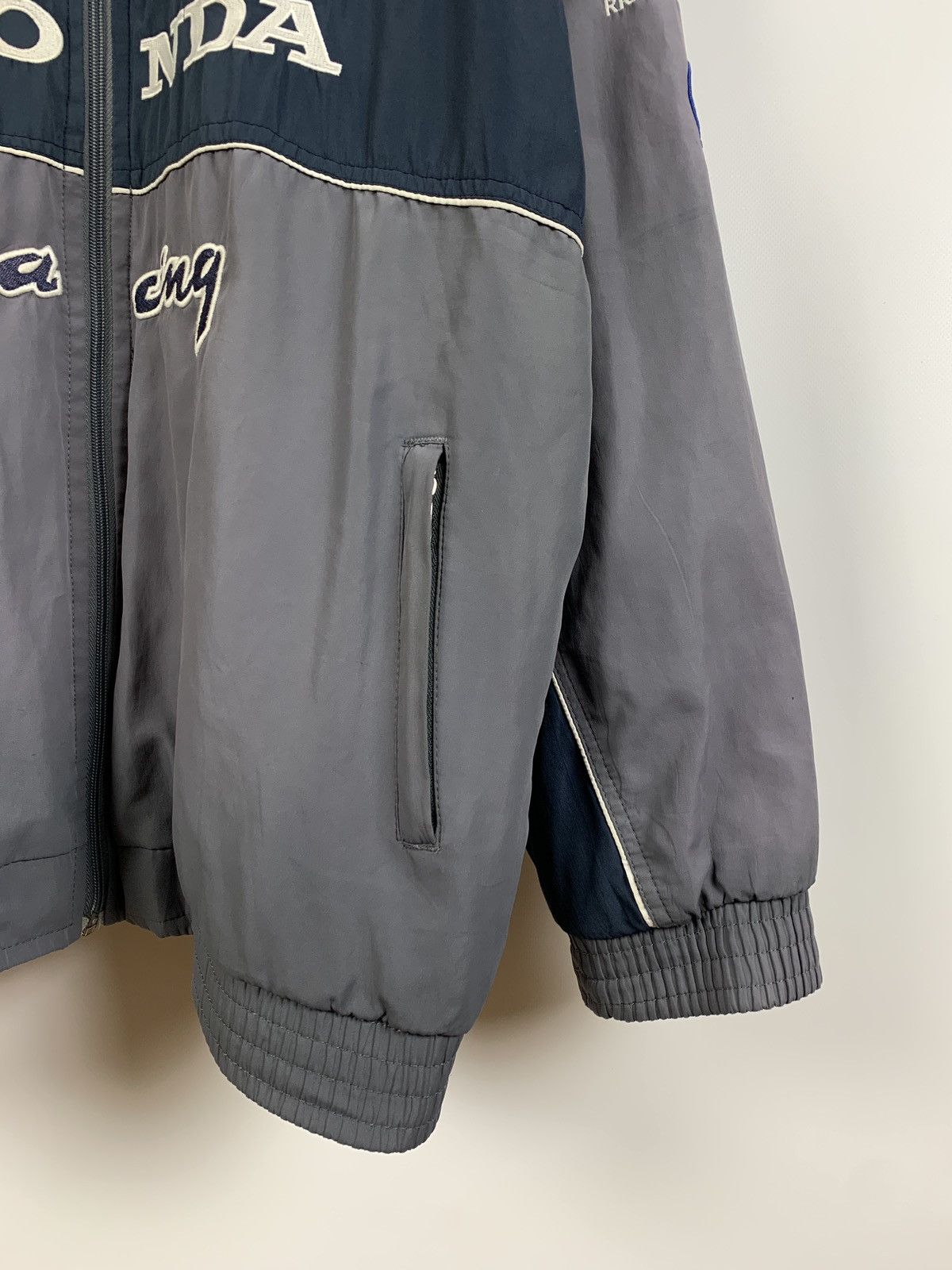 Honda Vintage Honda Racing Faded Grey Fleece Jacket Size US XL / EU 56 / 4 - 10 Thumbnail