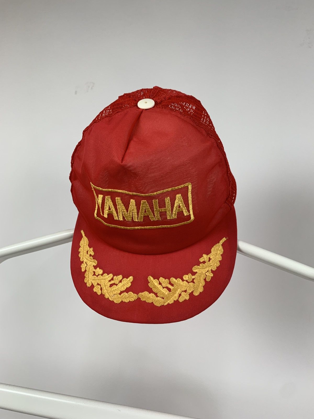 Vintage 80s Vintage Yamaha Red Racing Cap Size ONE SIZE - 2 Thumbnail