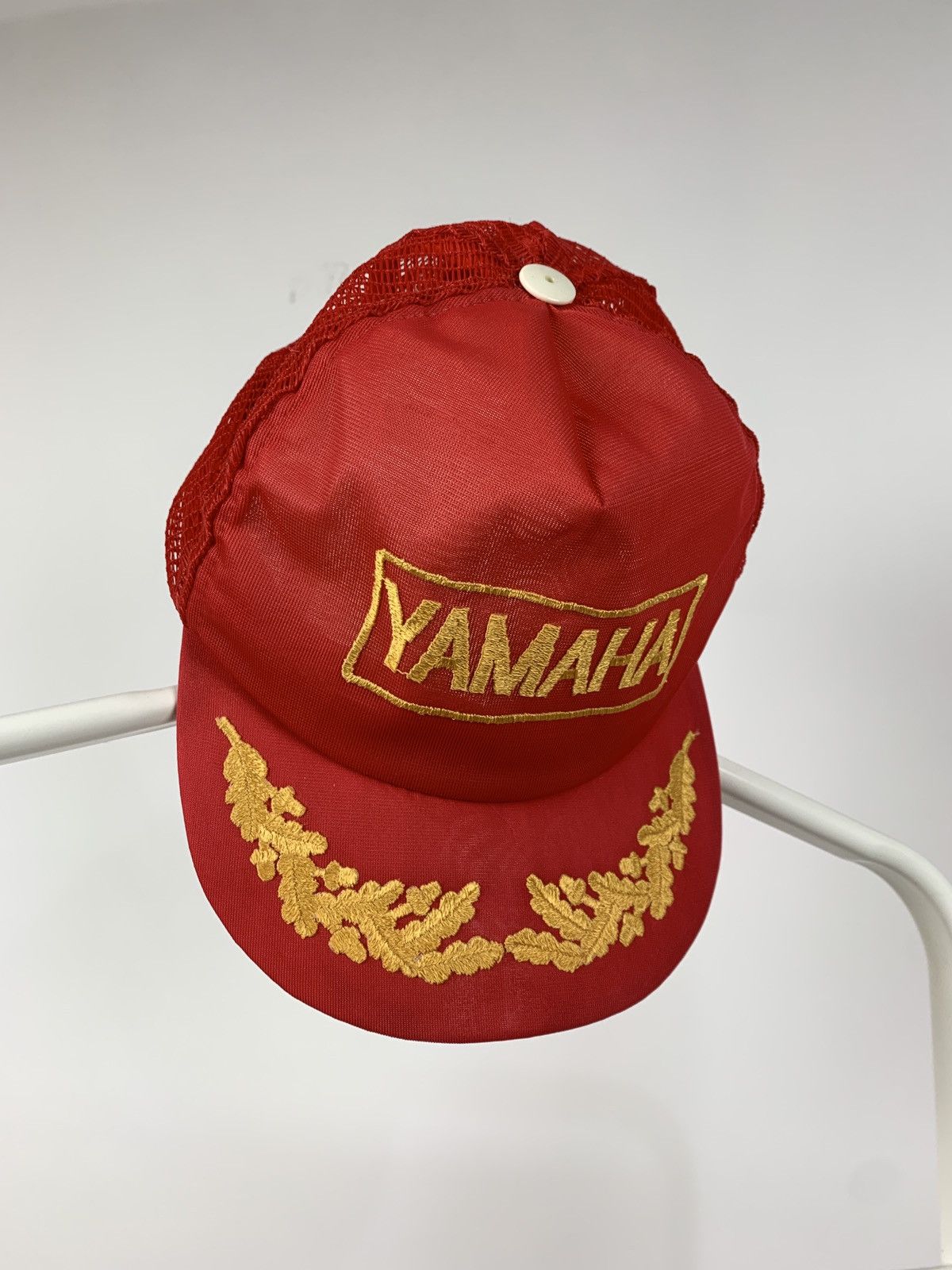 Vintage 80s Vintage Yamaha Red Racing Cap Size ONE SIZE - 1 Thumbnail