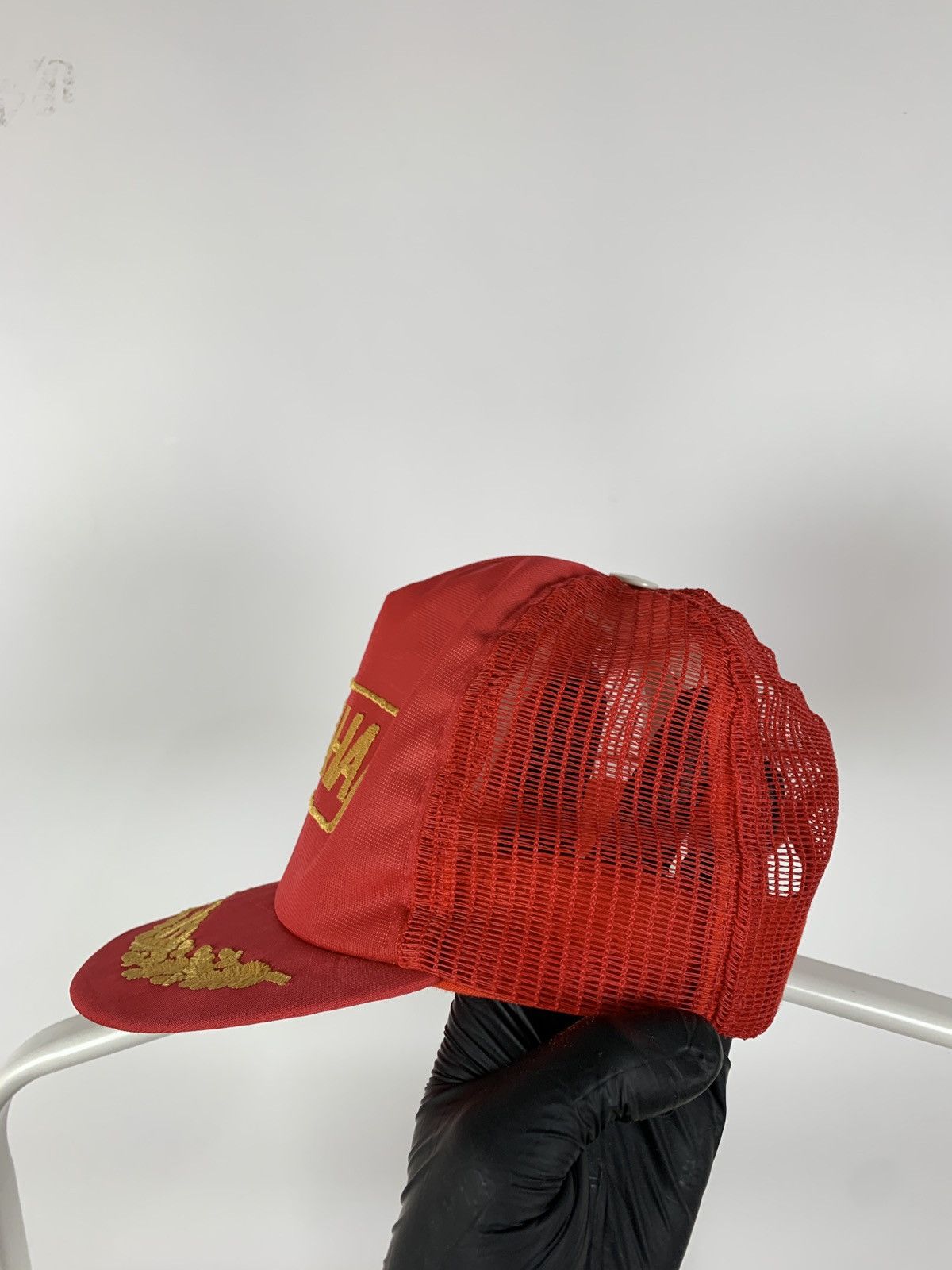 Vintage 80s Vintage Yamaha Red Racing Cap Size ONE SIZE - 7 Thumbnail