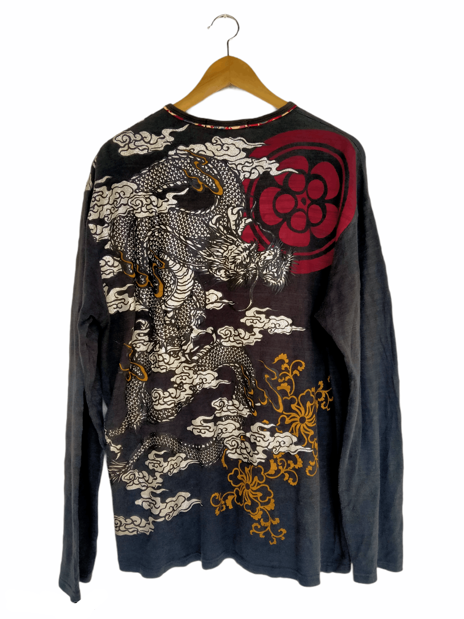 Japanese Brand Vintage Japanese Brand Sukajan Dragon Long Sleeve Tee Size US L / EU 52-54 / 3 - 1 Thumbnail