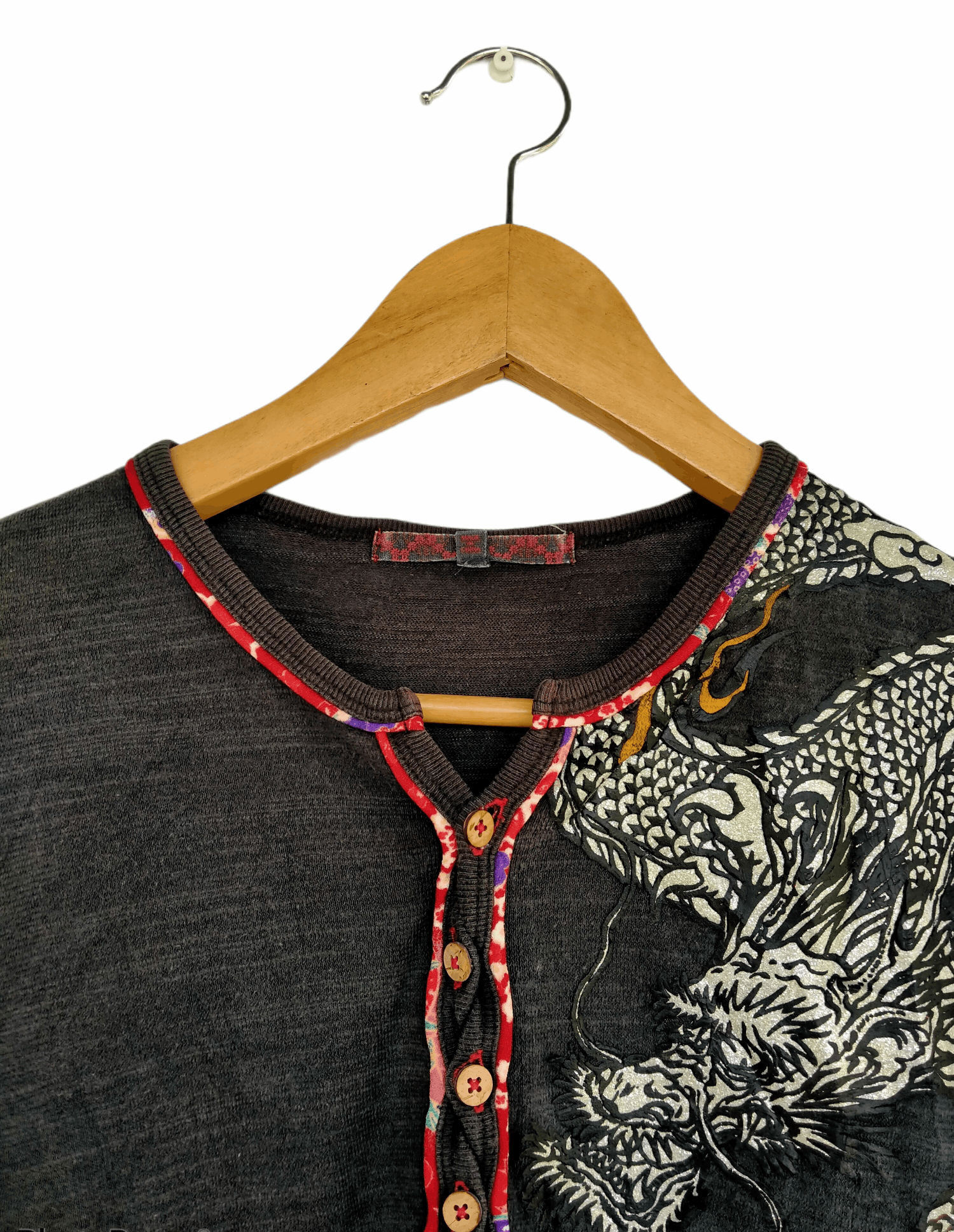 Japanese Brand Vintage Japanese Brand Sukajan Dragon Long Sleeve Tee Size US L / EU 52-54 / 3 - 3 Thumbnail